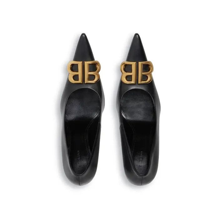 Balenciaga o1bcso1str0126 Flex BB 90mm Pumps in Black Size US 10 / IT 40 - 6 Thumbnail