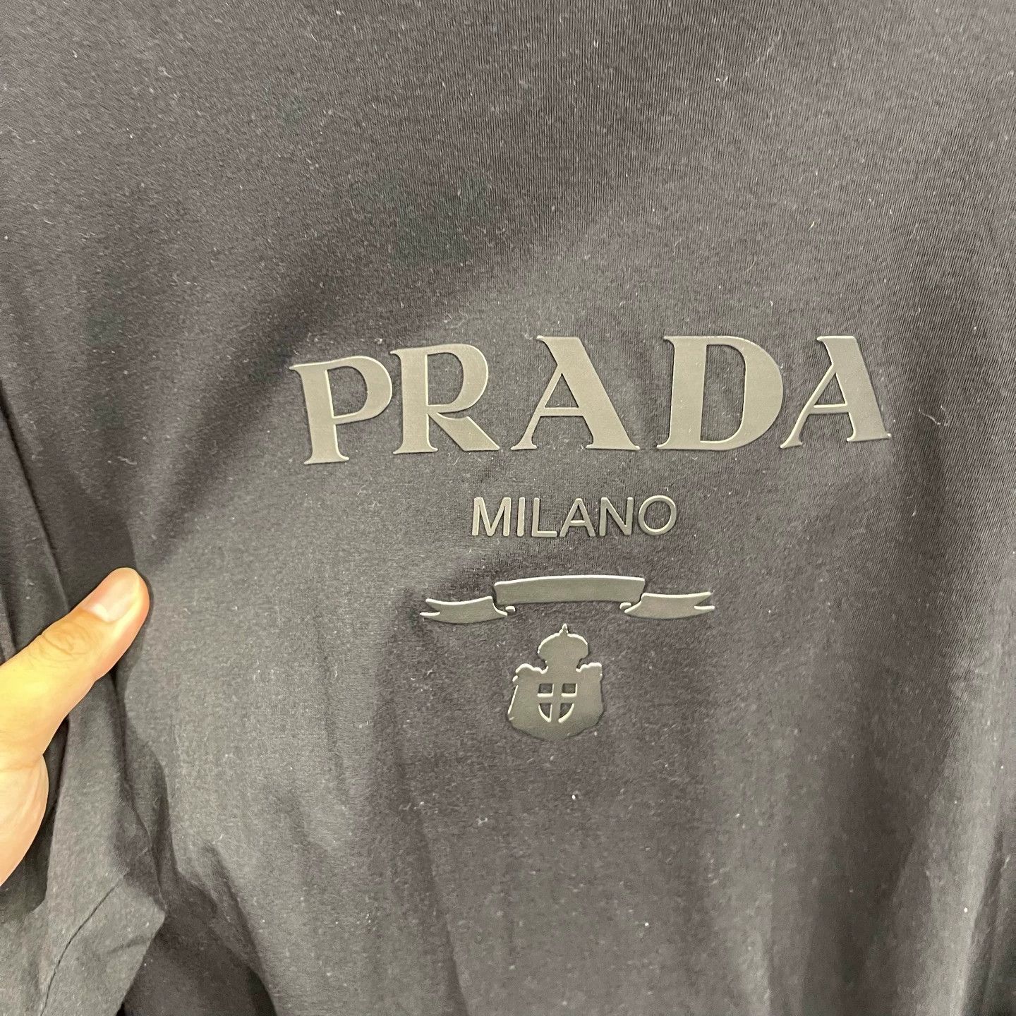 Prada Prada letter print short sleeve tee L 95new Size US L / EU 52-54 / 3 - 4 Thumbnail