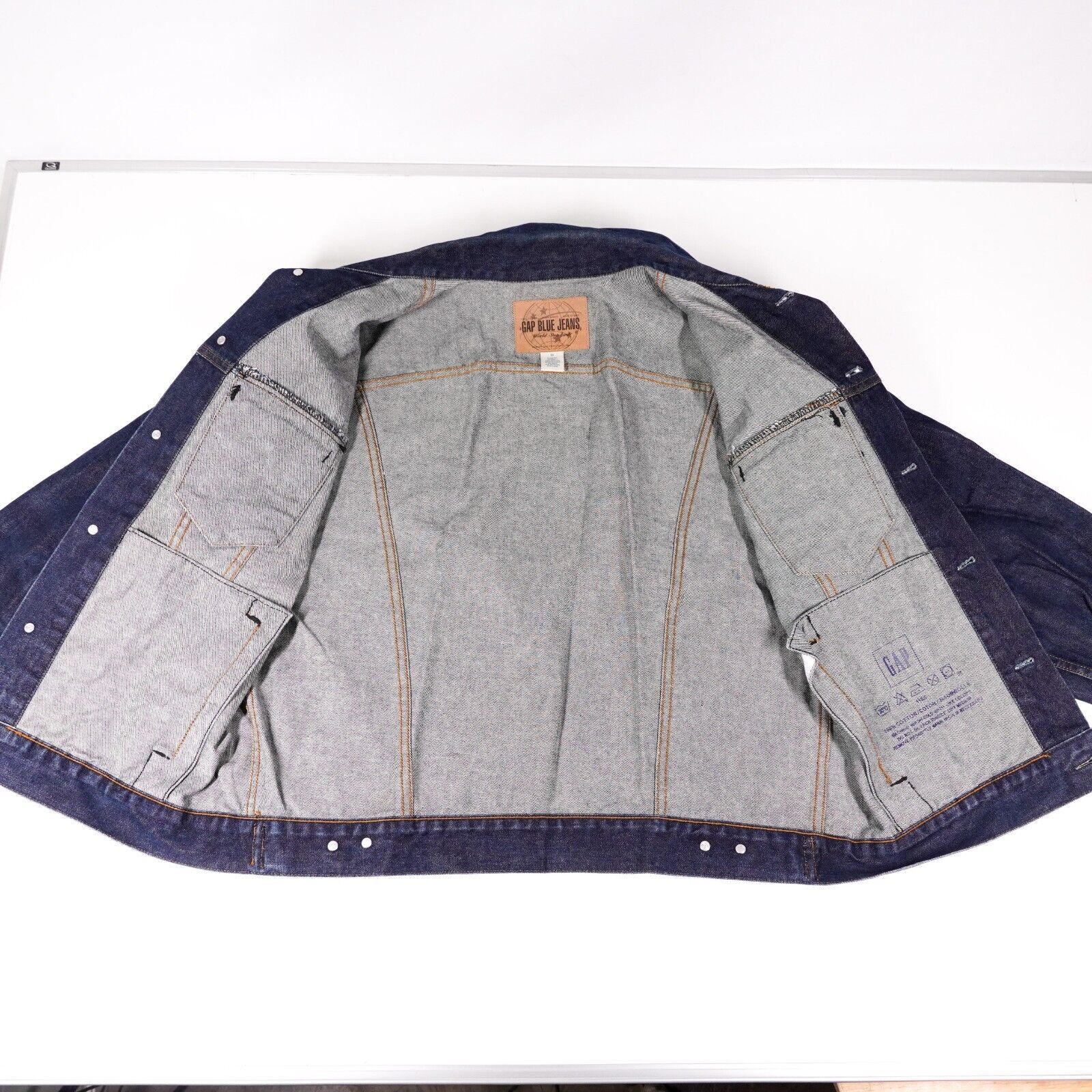 Gap Gap Blue Denim Jean Jacket Button Coat Cotton Long Shirt Med Size M / US 6-8 / IT 42-44 - 4 Thumbnail