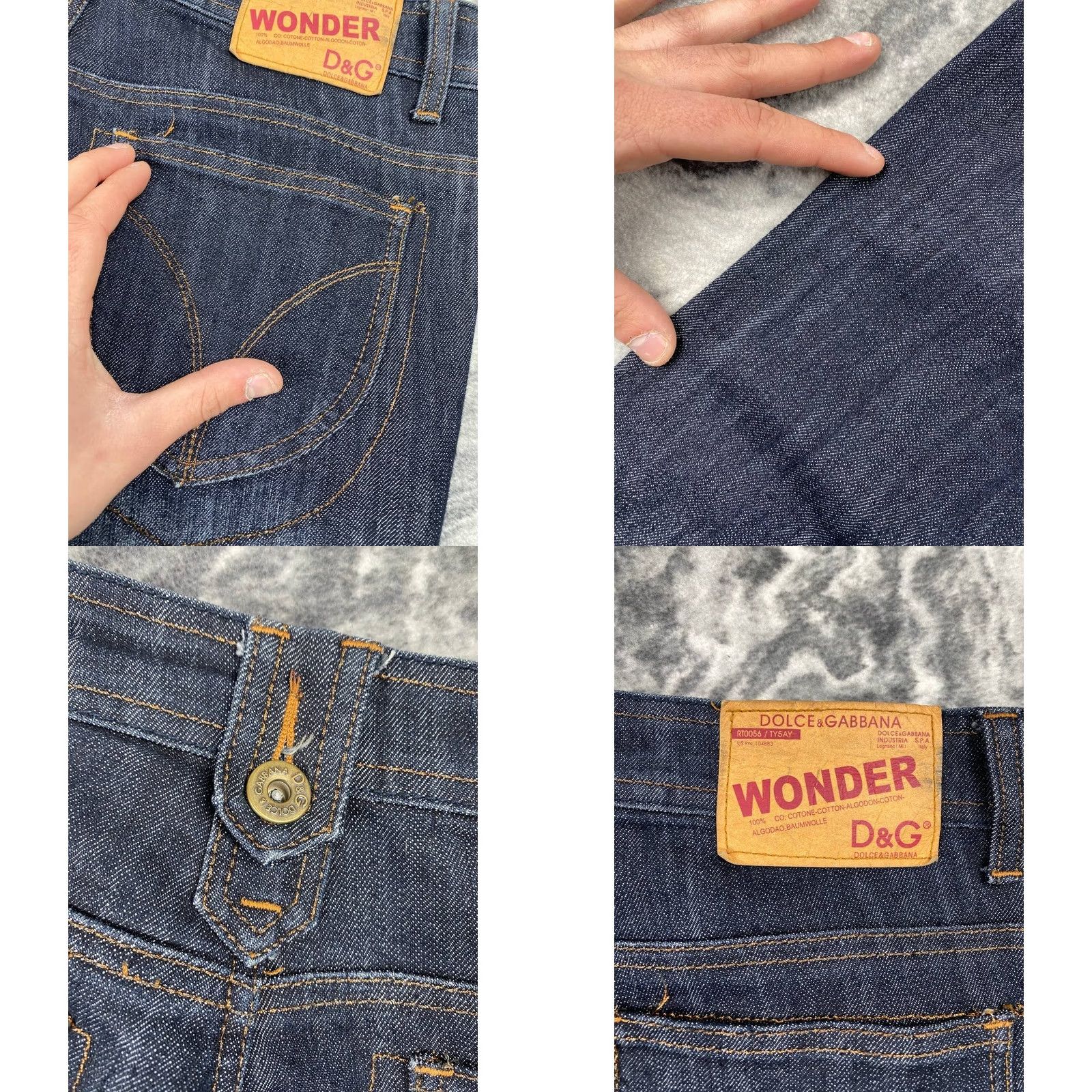 Dolce & Gabbana VINTAGE Dolce&Gabbana Jeans Denim Flared 34 Women Blue Size 24" / US 00 / IT 34 - 8 Thumbnail