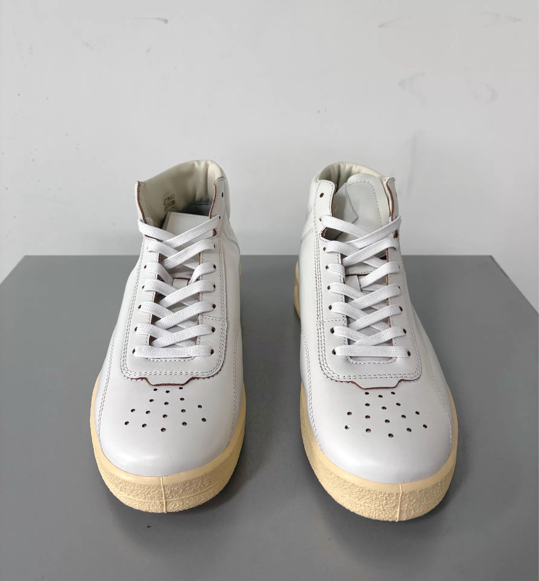 Jil Sander Jil Sander Men's High-Top 40 Off-White/Yellow Sole Size US 7 / EU 40 - 4 Thumbnail
