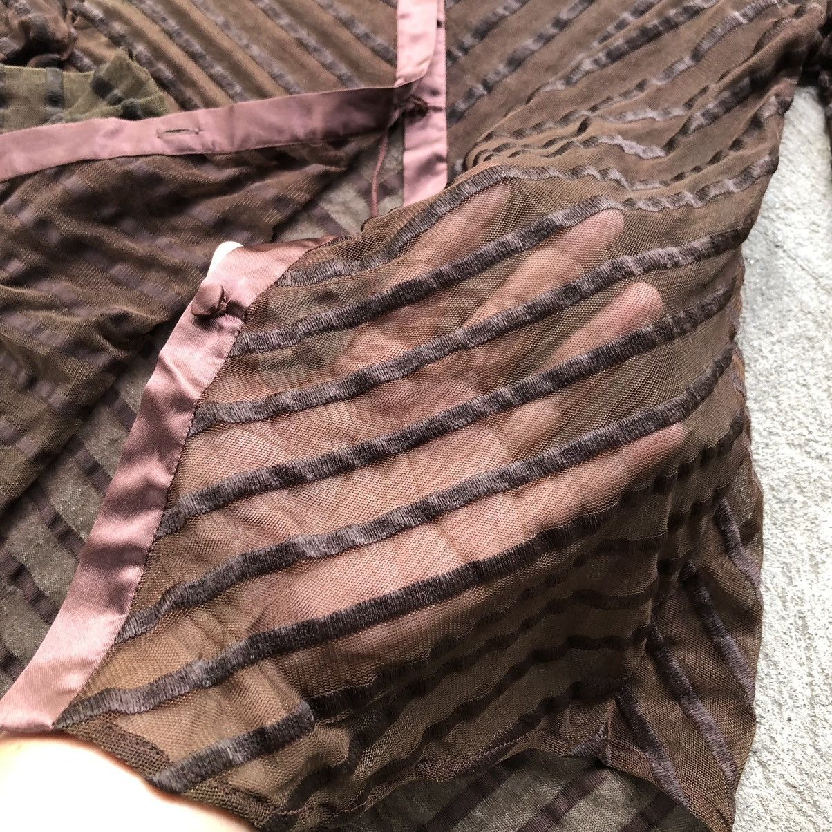 Designer × Vivienne Tam Vivienne Tam Dark Brown See Through Mesh Longsleeves Size S / US 4 / IT 40 - 6 Thumbnail