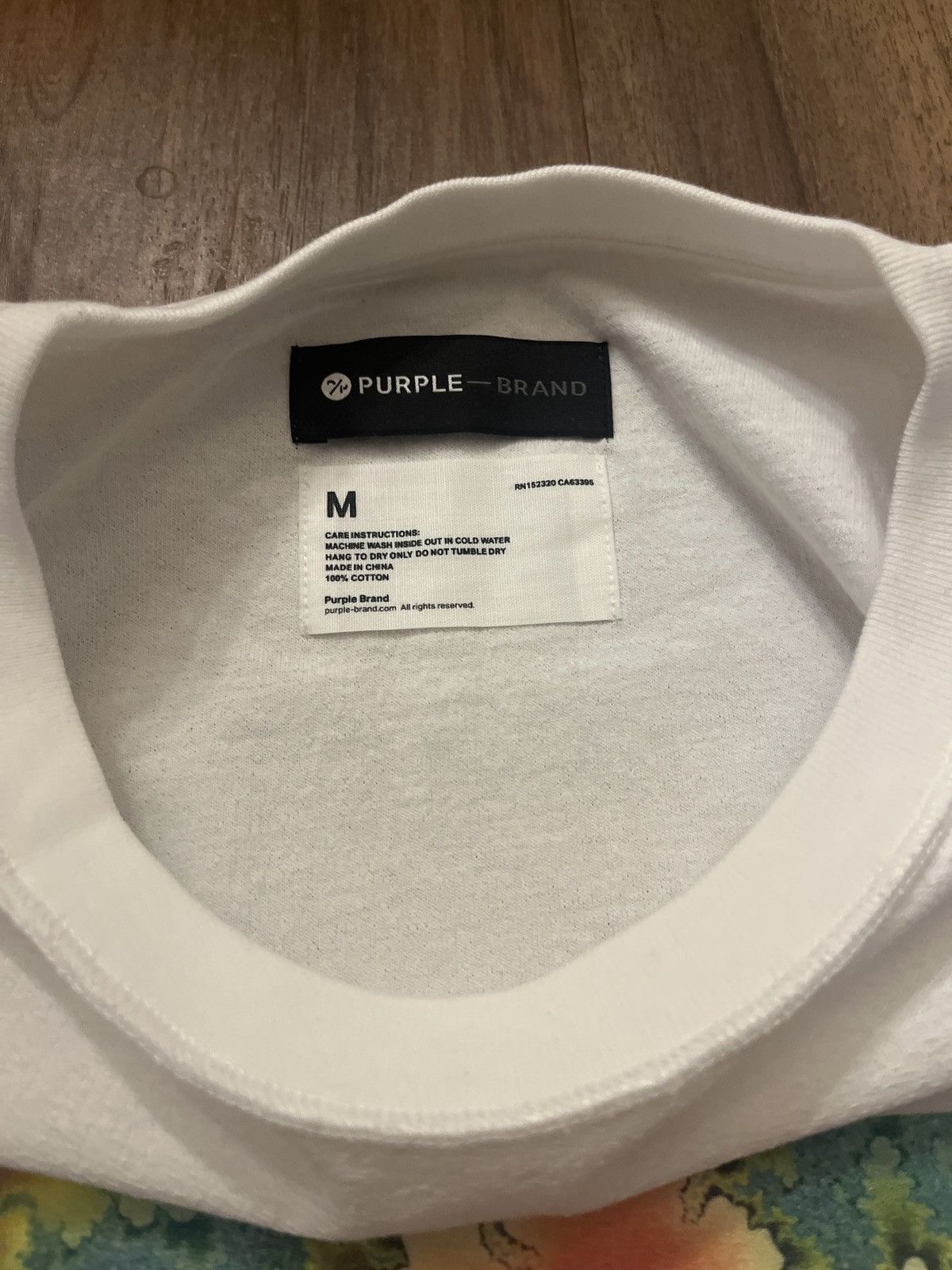 Purple Brand Medium white inside out graphic tee new Size US M / EU 48-50 / 2 - 5 Thumbnail