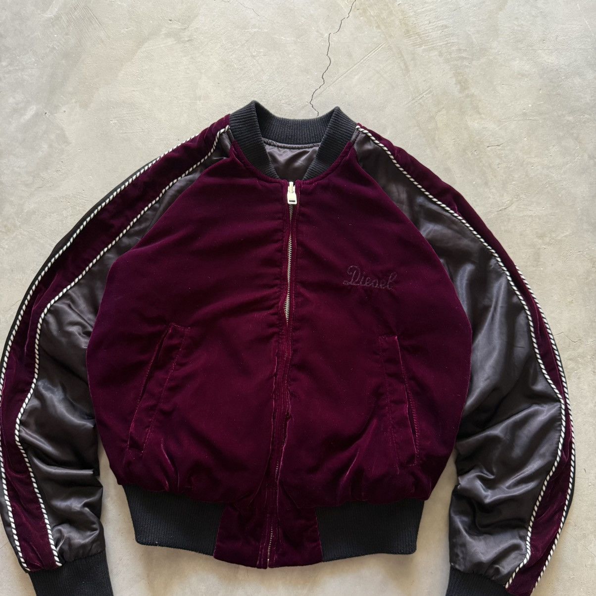 Diesel Diesel Reversible Bomber Rare Velvet Sukajan Jacket Size S / US 4 / IT 40 - 6 Thumbnail
