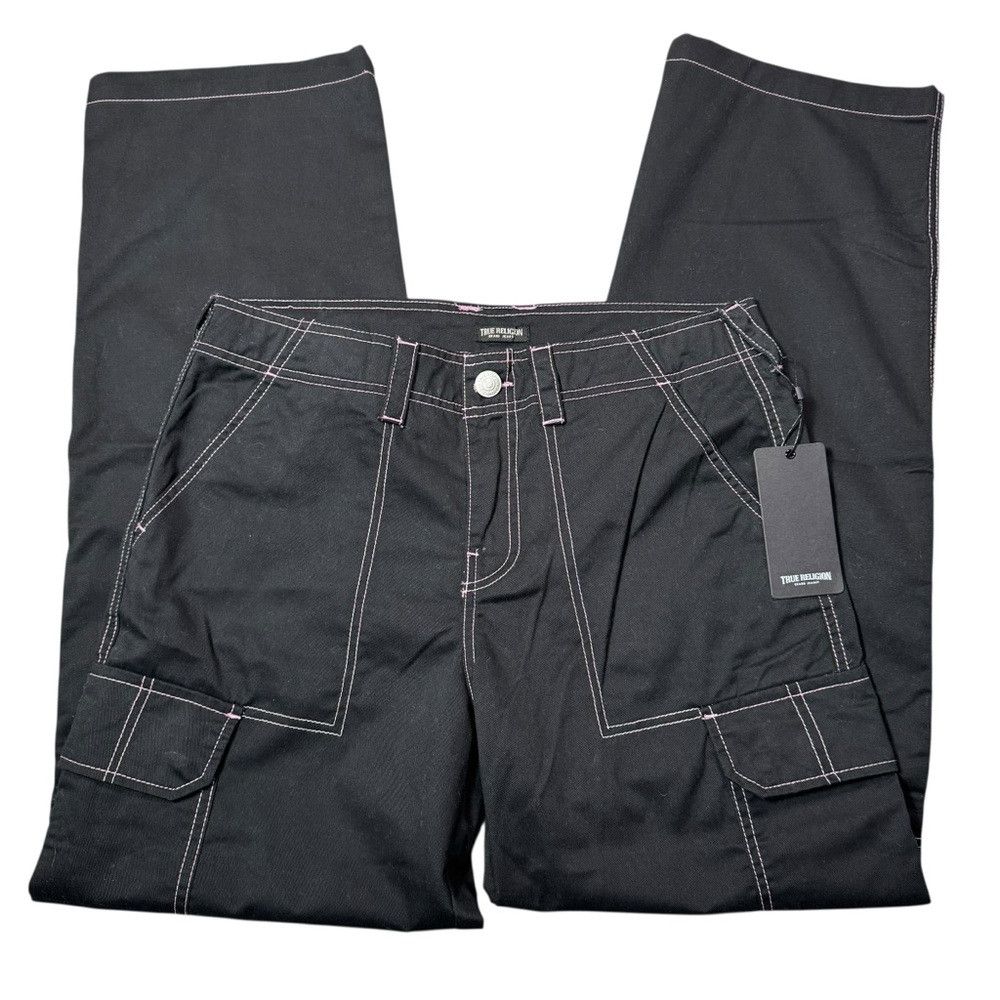 True Religion NWT New $139 True Religion MILITARY SINGLE NEEDLE CARGO Bla Size 30" / US 8 / IT 44 - 3 Thumbnail