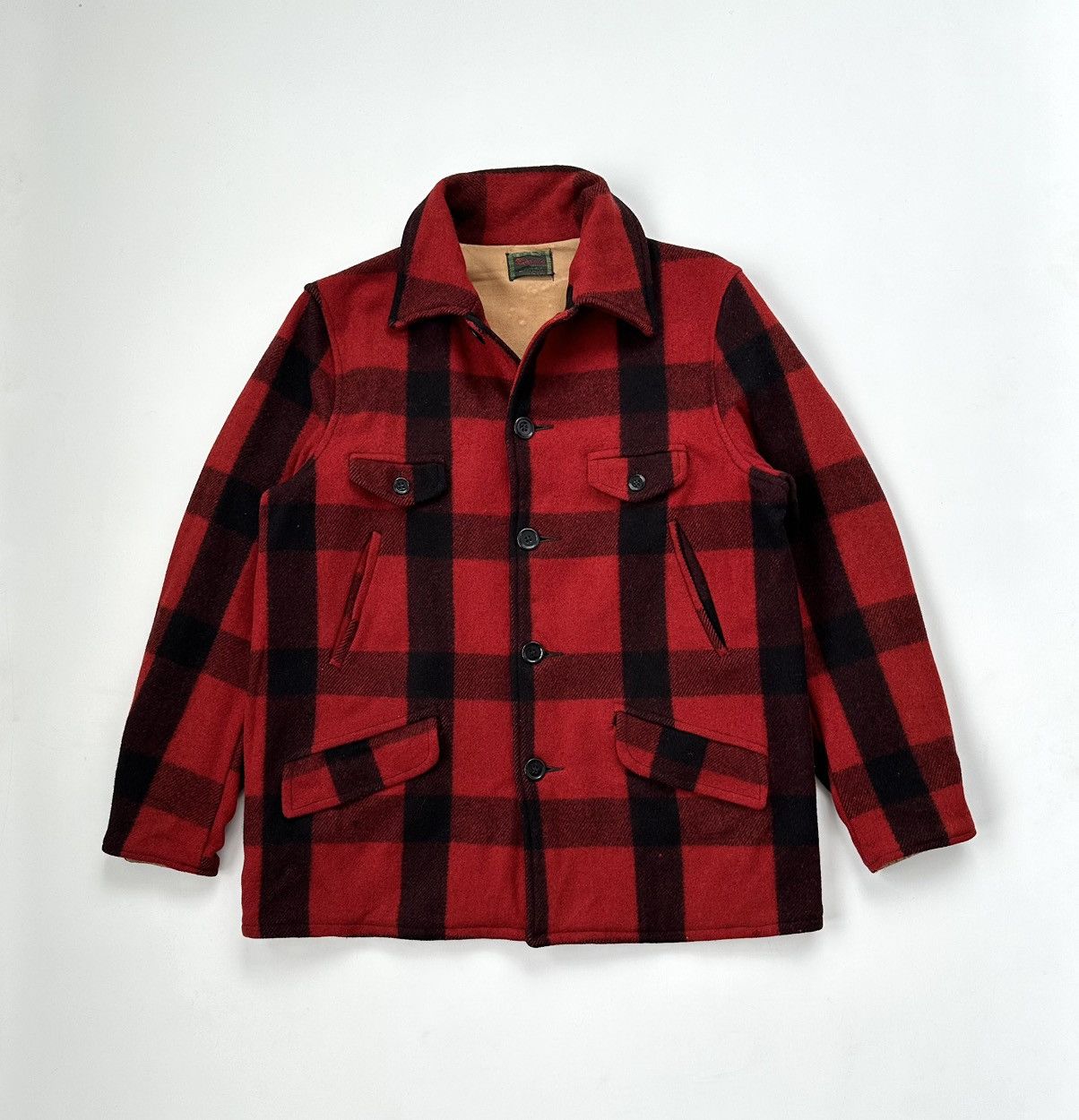 Chippewa 50s Chippewa Mackinaw Red Plaid Wool Hunting Jackets Size US L / EU 52-54 / 3 - 2 Thumbnail