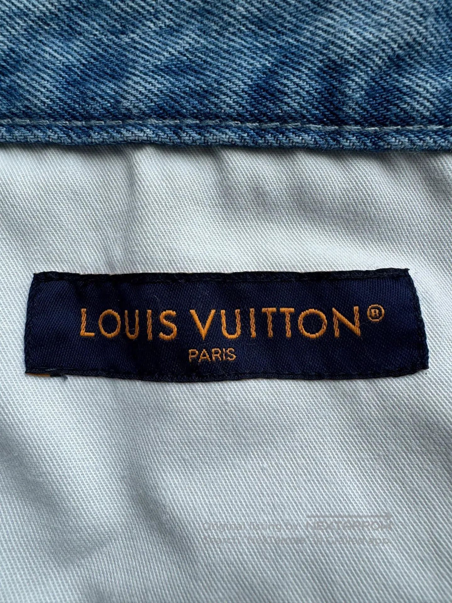 Louis Vuitton Louis Vuitton Blue distressed logo denim long pants| Size US 32 / EU 48 - 3 Thumbnail