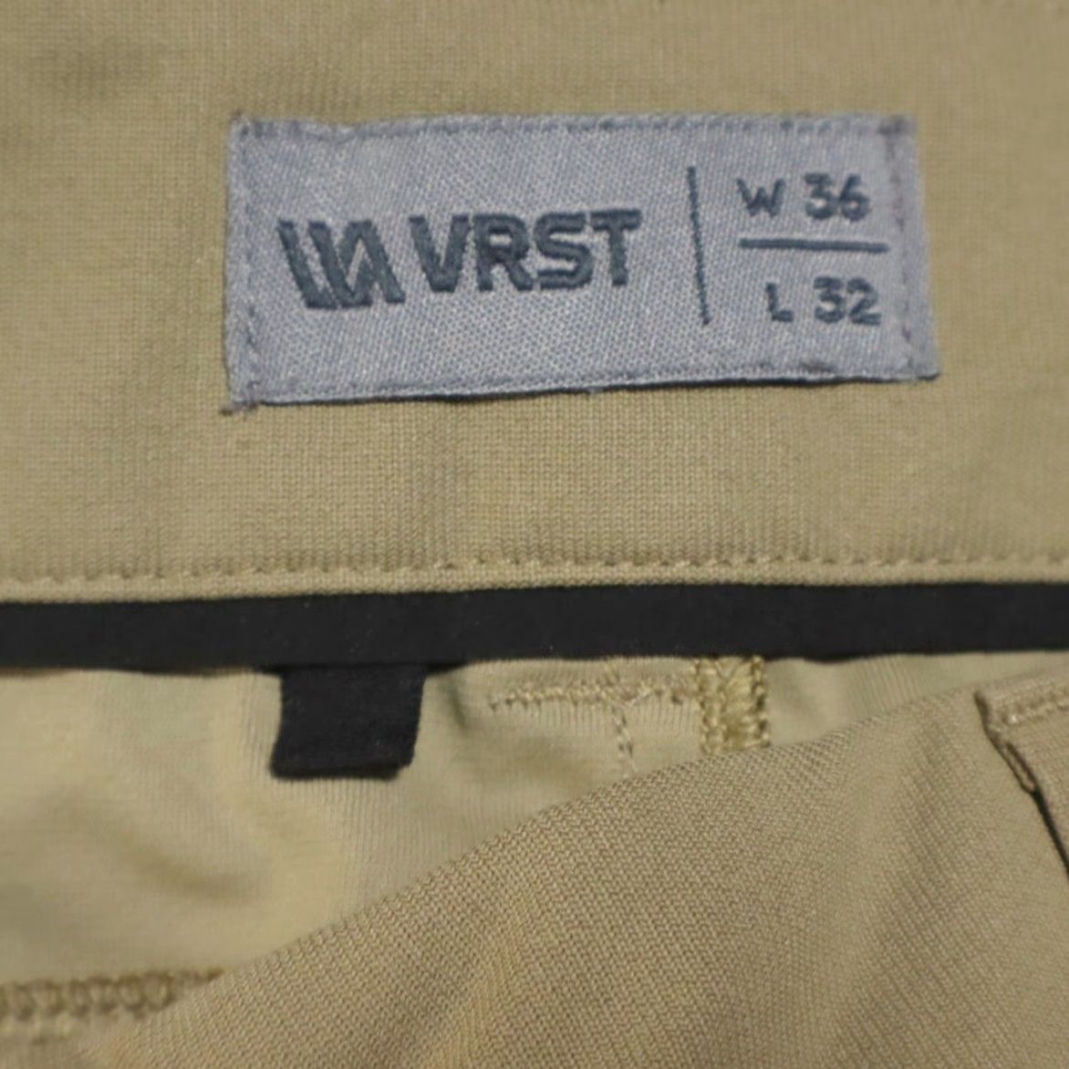 Vintage VRST Khaki Chino Pants Men 36 Slim 5 Pocket Limitless Polyester Woven Casual Size US 36 / EU 52 - 5 Thumbnail