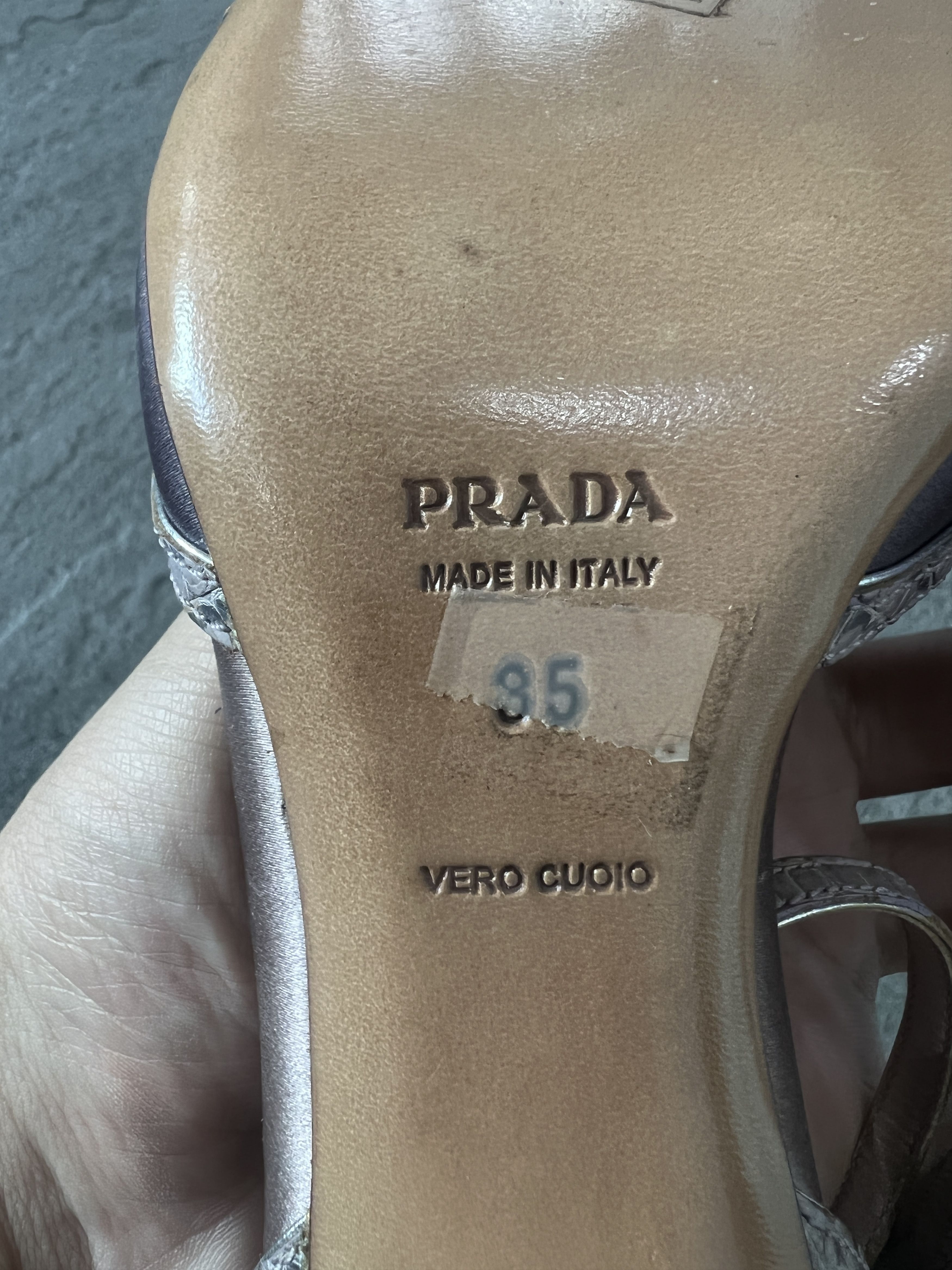 Prada Prada Satin Ankle Strap Heels Lavender Pink 35 Size US 5 / IT 35 - 11 Thumbnail