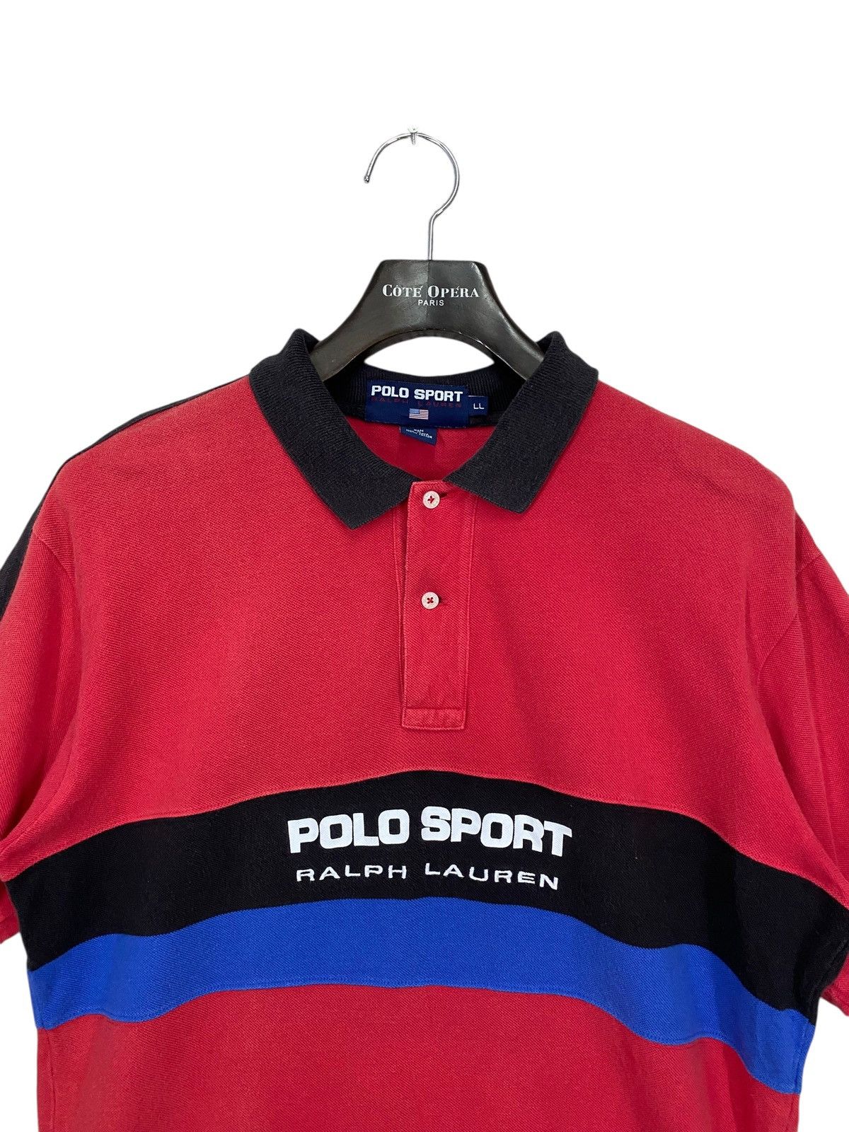 Vintage Polo Sport Ralph Lauren PoloShirt sun faded 90s