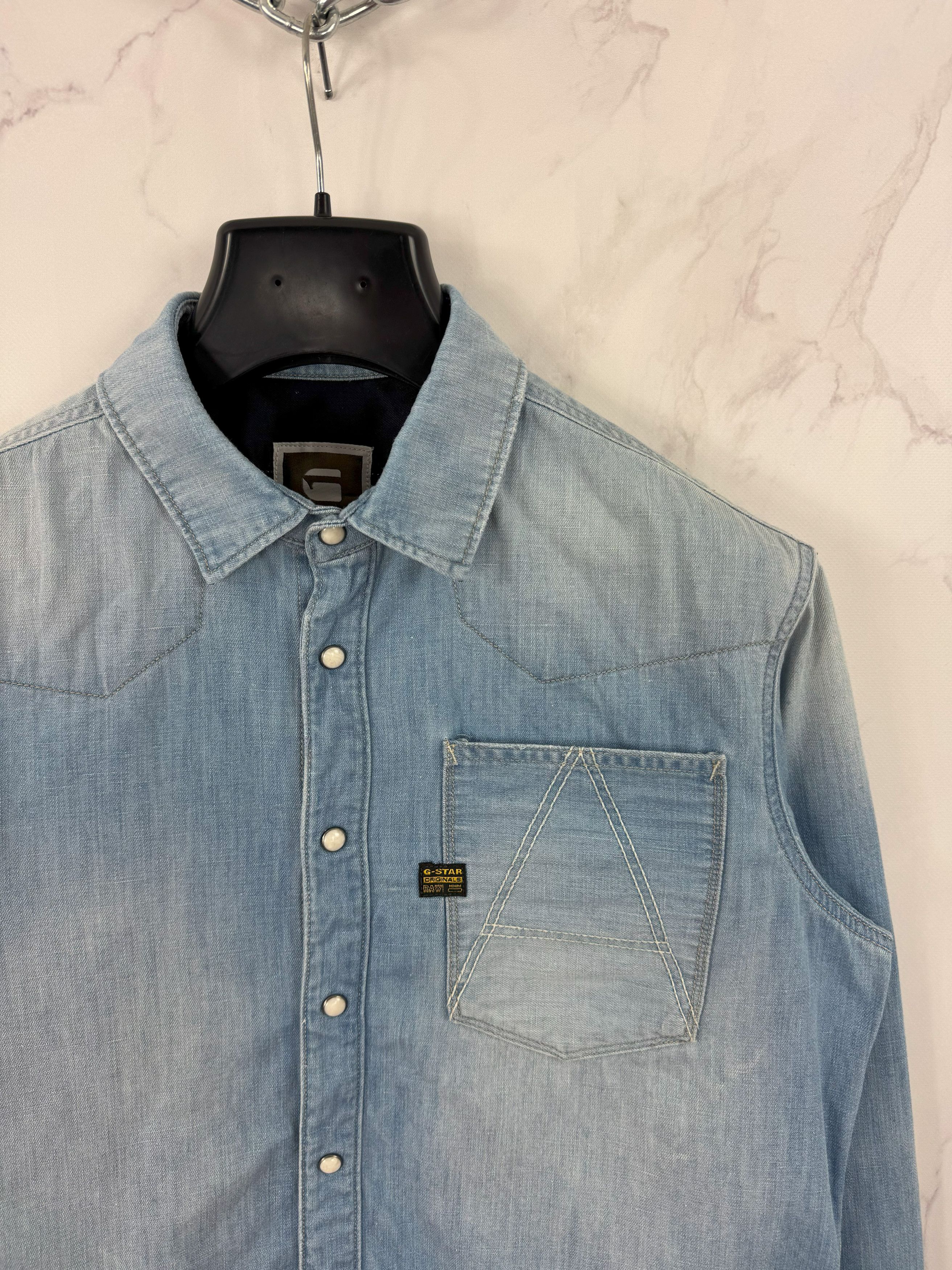 G-Star G-Star Raw Long Sleeve Denim Shirt Utility Style Size L Size US L / EU 52-54 / 3 - 5 Thumbnail