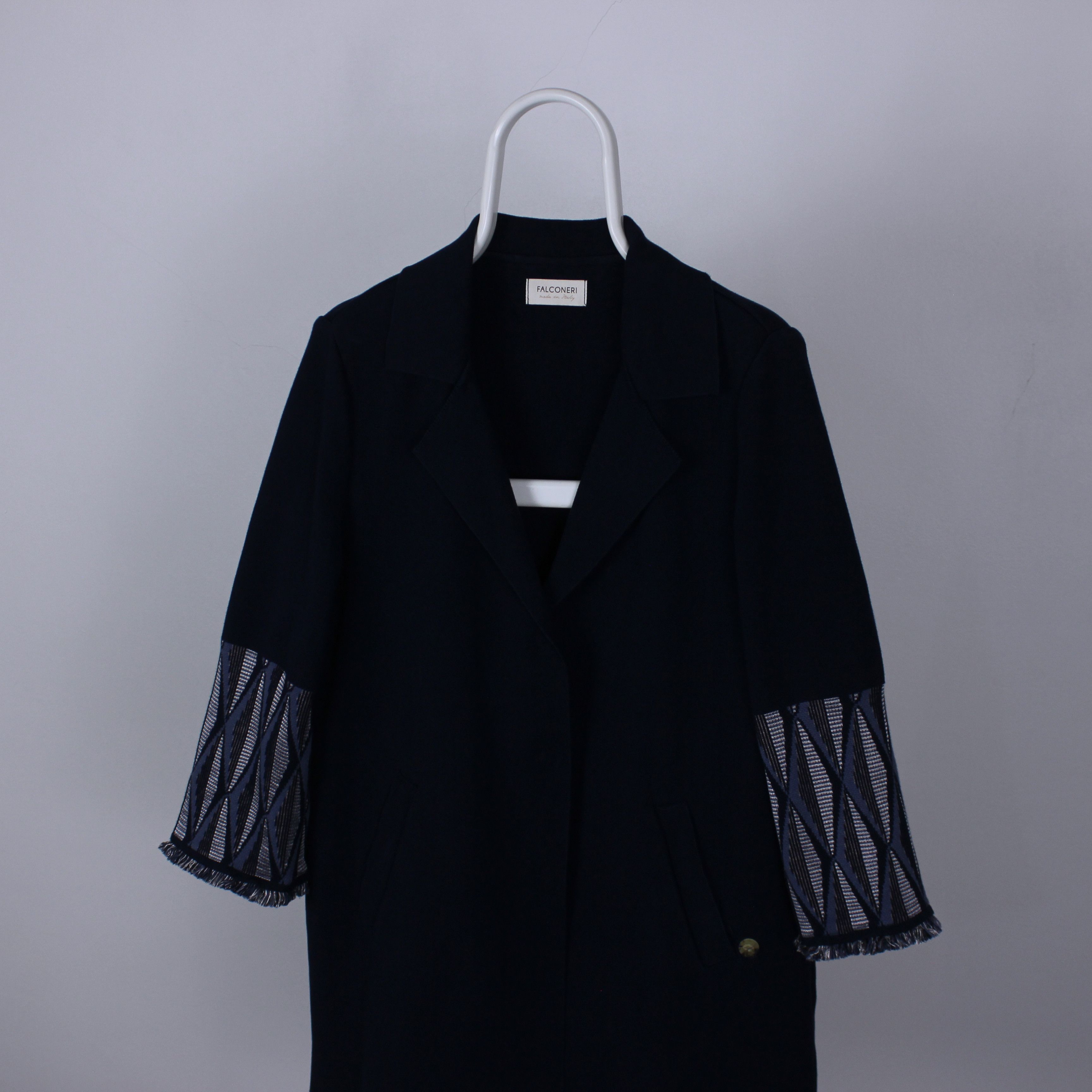 Falcone Falconeri coat jacket women blue cotton trench women L Size L / US 10 / IT 46 - 2 Thumbnail
