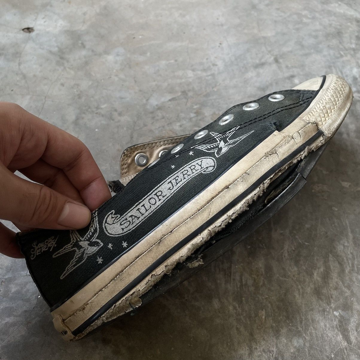 Converse × Vintage Converse sailor jerry shoe Size US 8 / EU 41 - 3 Thumbnail