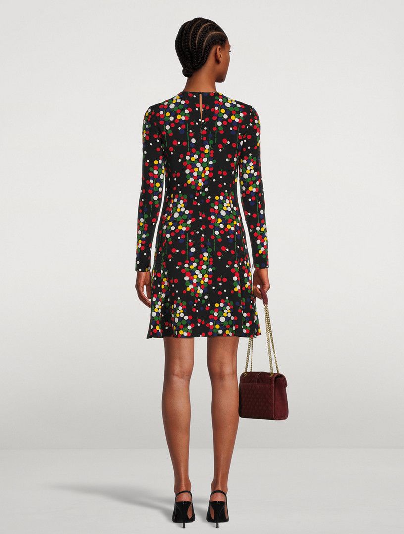 Saint Laurent Paris o1y0126 Mini Dress in Multicolor Size M / US 6-8 / IT 42-44 - 4 Thumbnail