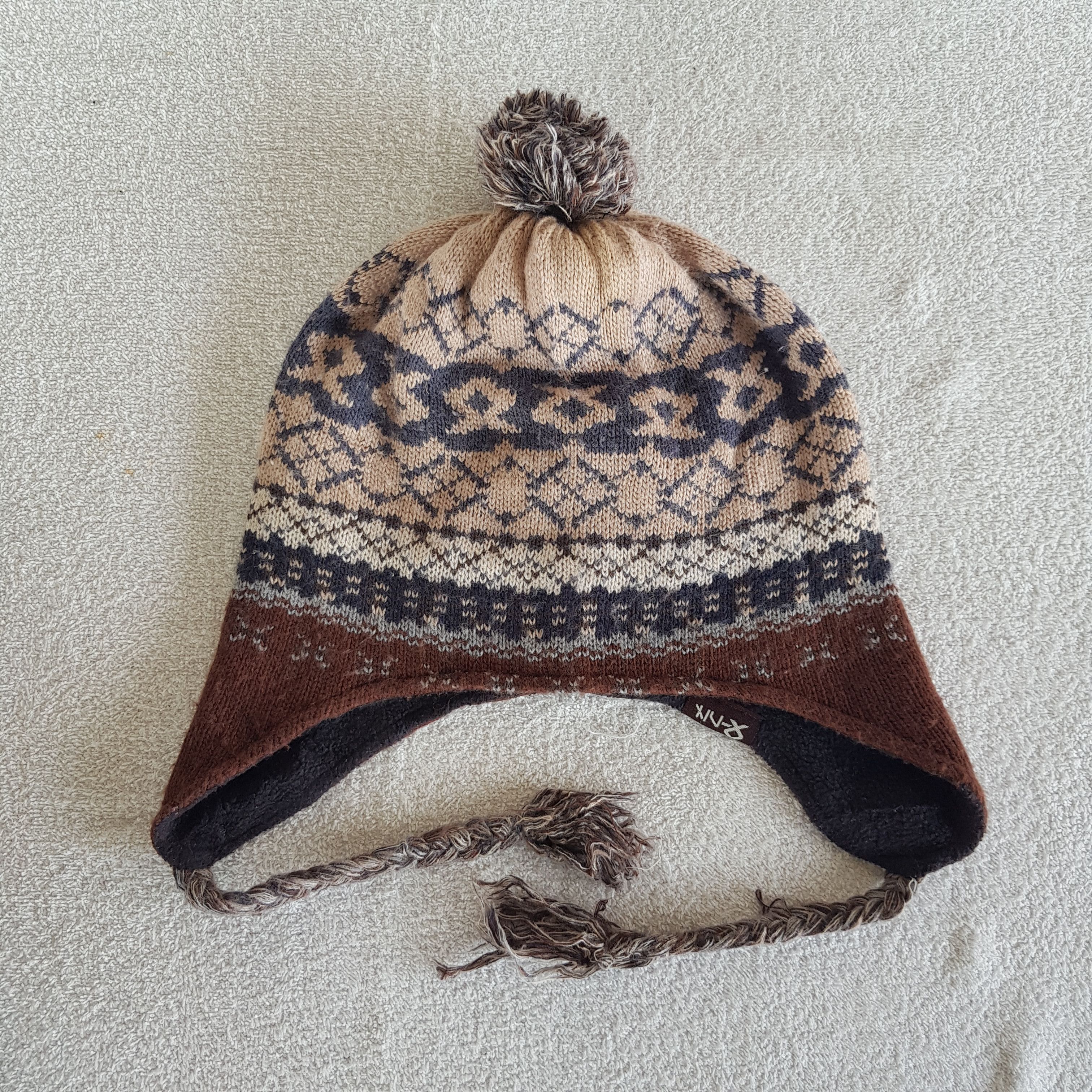 Other Vintage Japanese Earflap Beanie Ribbed Knit Snow Caps Hats. Size ONE SIZE - 6 Thumbnail
