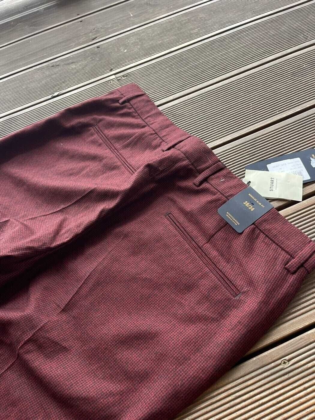 Scotch & Soda Basic Formal Red Woolen pants Scotch&Soda Size US 34 / EU 50 - 2 Thumbnail