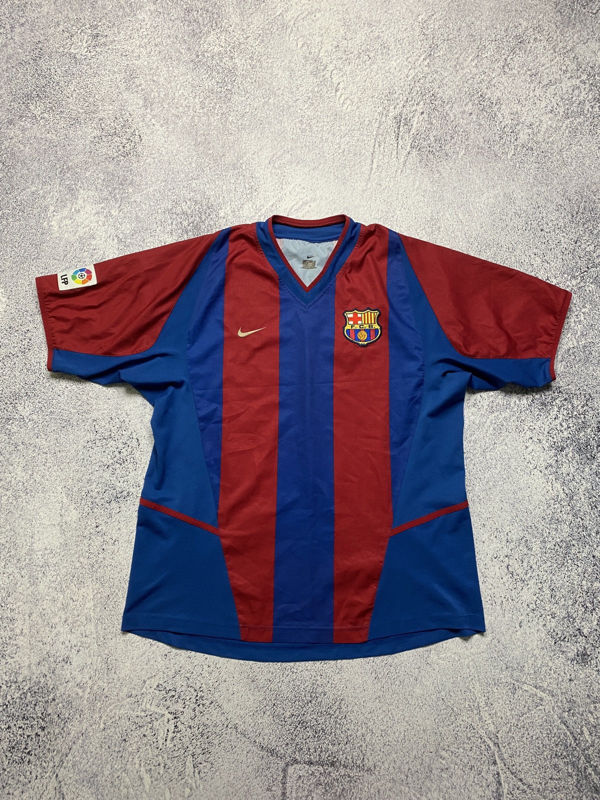 Vintage Nike FC Barcelona 2002 2003 Home Soccer Jersey Rare