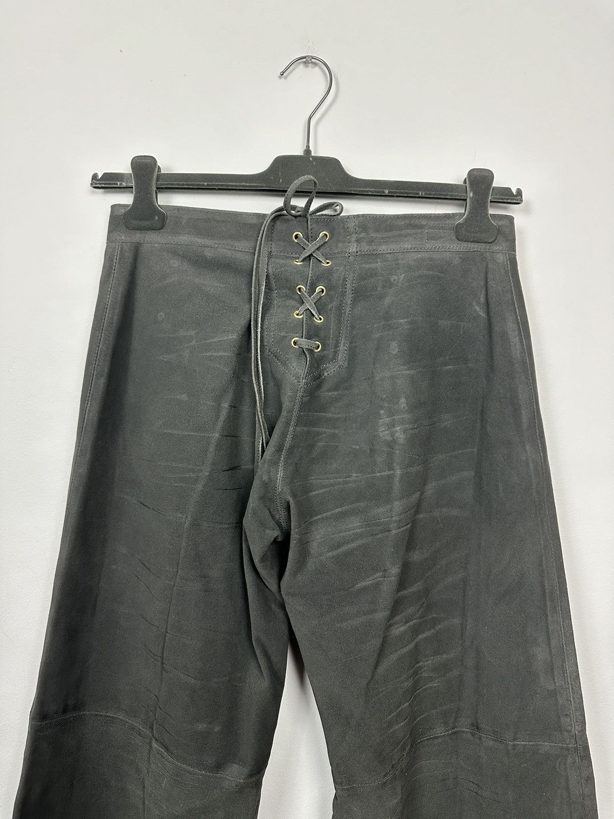 Jean Paul Gaultier JPG Jeans Corset Laced Cowboy Leather Pants Size US 28 / EU 44 - 5 Thumbnail