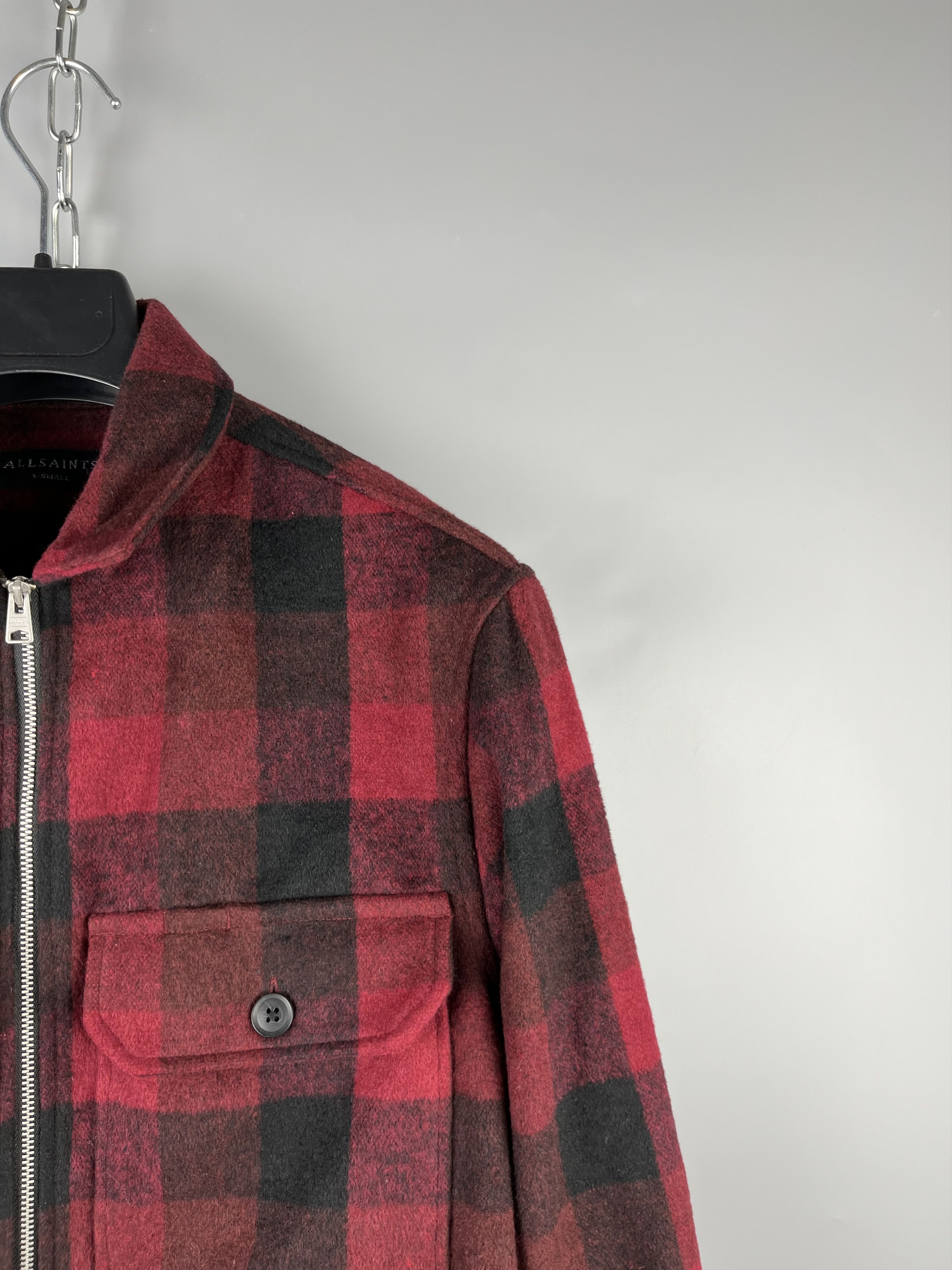 Allsaints Allsaints Checked Flannel Casual Shirt Overshirt Size US S / EU 44-46 / 1 - 6 Thumbnail