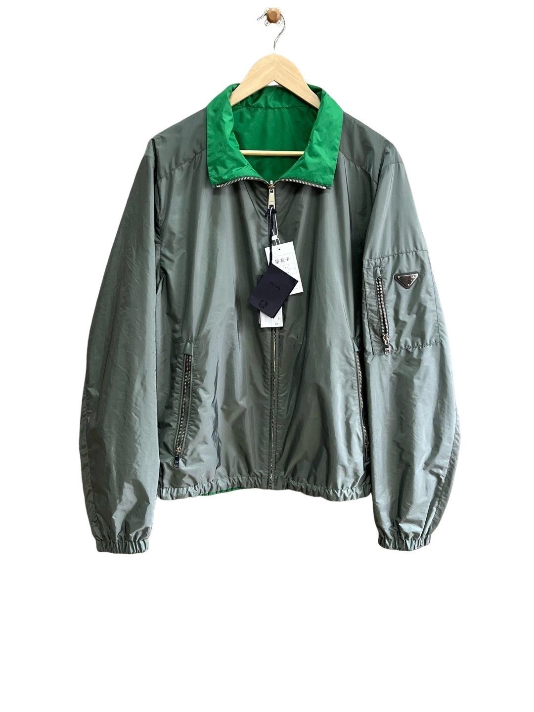 Prada Prada Re-Nylon Stand Collar Jacket Size 52 Size US L / EU 52-54 / 3 - 1 Thumbnail