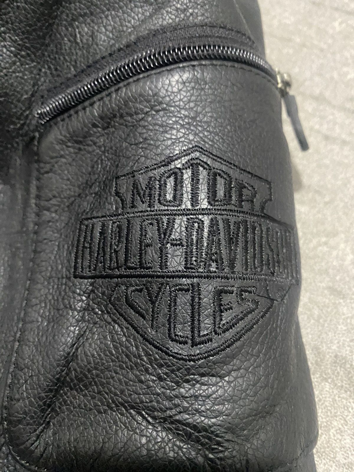 Genuine Leather × Harley Davidson Harley Davidson Men’s Deluxe Leather Chaps Small Black Size US 32 / EU 48 - 4 Thumbnail