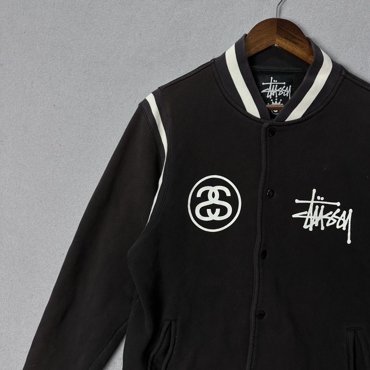 Stussy Vintage Stussy Varsity Jacket Large 2000s Streetwear Size US L / EU 52-54 / 3 - 3 Thumbnail