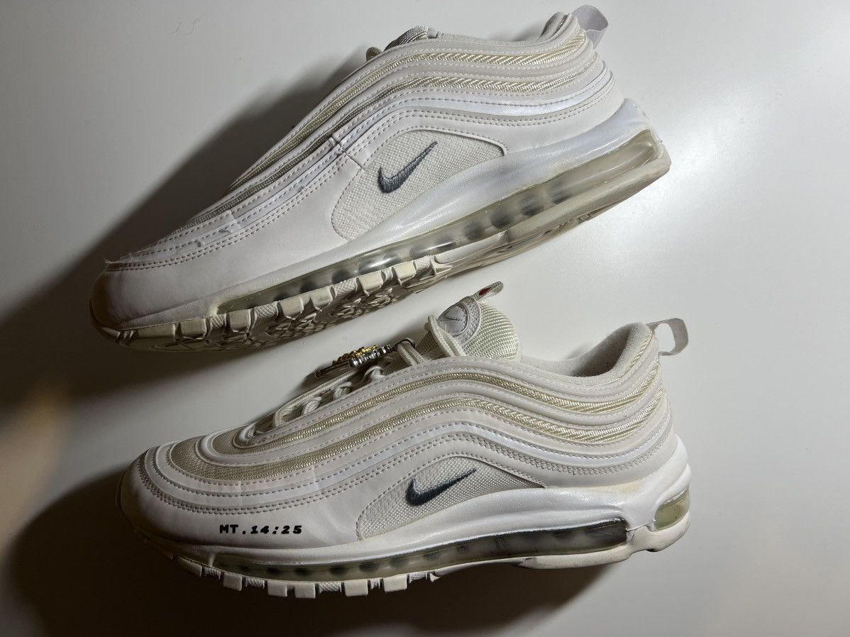 MSCHF × Nike MSCHF X INRI X AIR MAX 97 'JESUS SHOES' CUSTOM Size US 10 / EU 43 - 8 Thumbnail