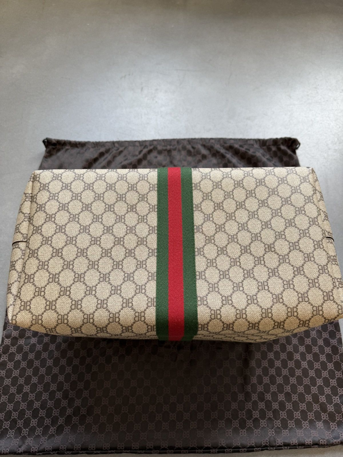 Balenciaga × Gucci Gucci Balenciaga The Hacker Project Graffiti Large Tote Bag Size ONE SIZE - 7 Thumbnail