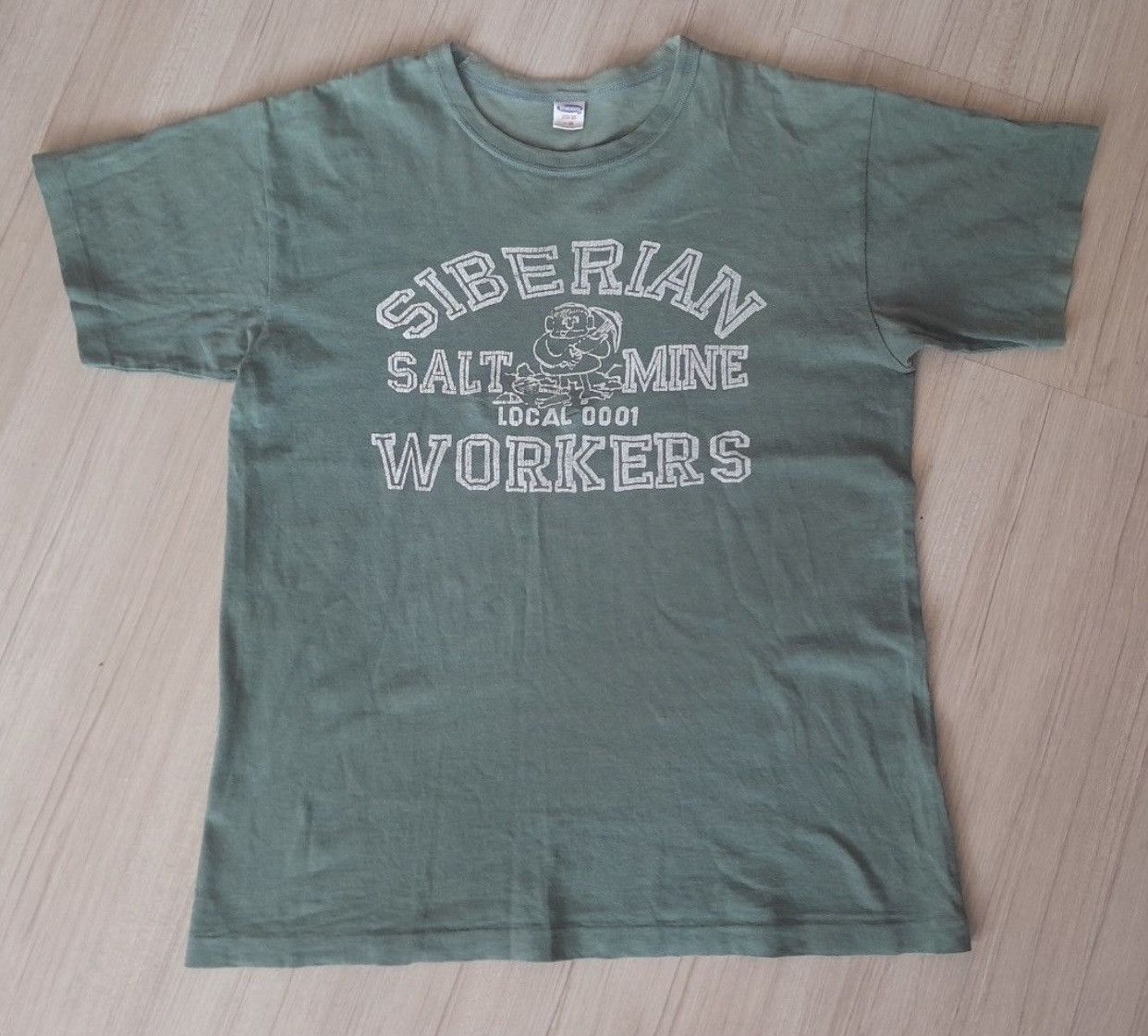 Warehouse Rare vintage WAREHOUSE siberian salt mine workers sun faded Size US M / EU 48-50 / 2 - 1 Thumbnail