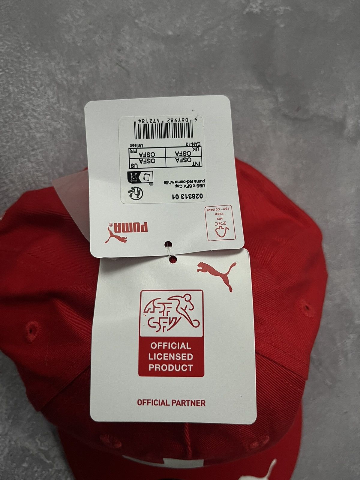 Puma Puma Switzerland Swiss National Football Soccer Team Red Cap Size ONE SIZE - 7 Thumbnail