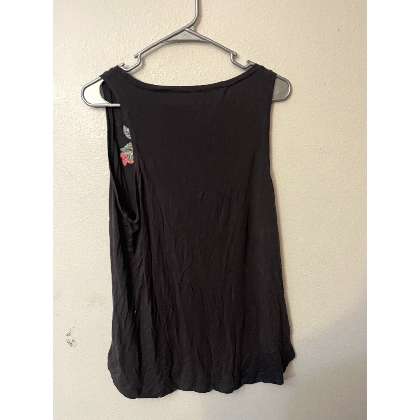 American Eagle Outfitters American Eagle Outfitters Tank Top Teens L Floral Embroidered Gray Large Size L / US 10 / IT 46 - 3 Thumbnail