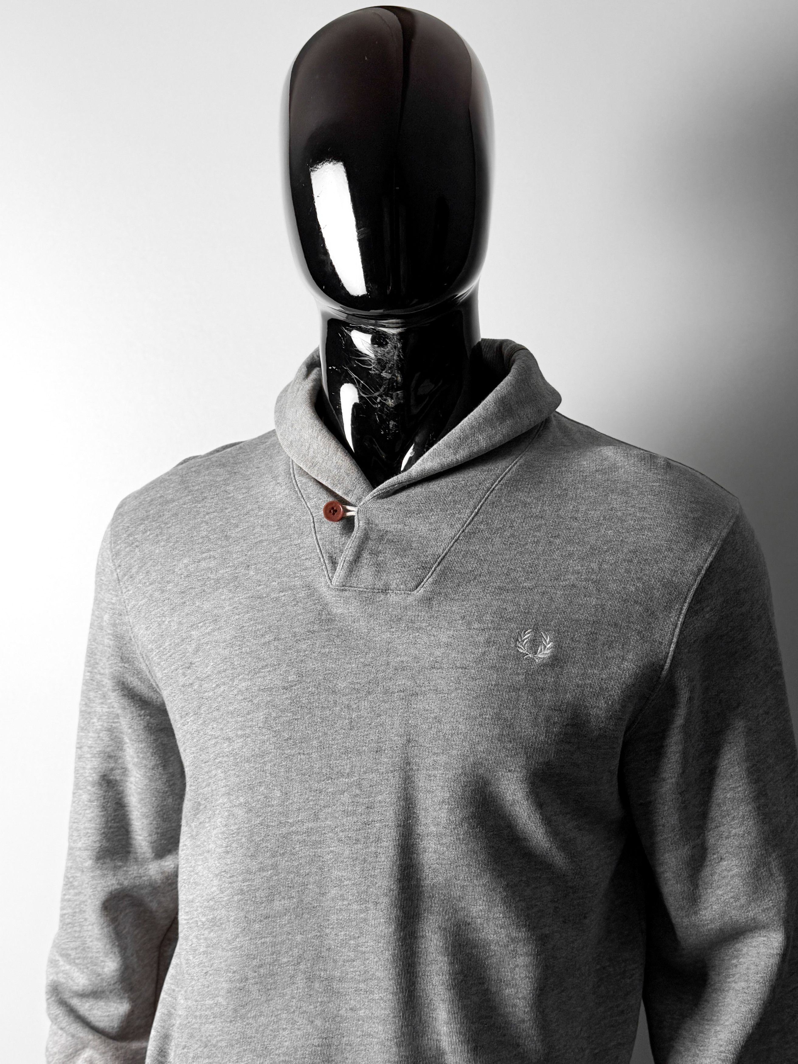 Fred Perry Fred Perry Men’s Shawl Neck Sweatshirt Size US M / EU 48-50 / 2 - 2 Thumbnail