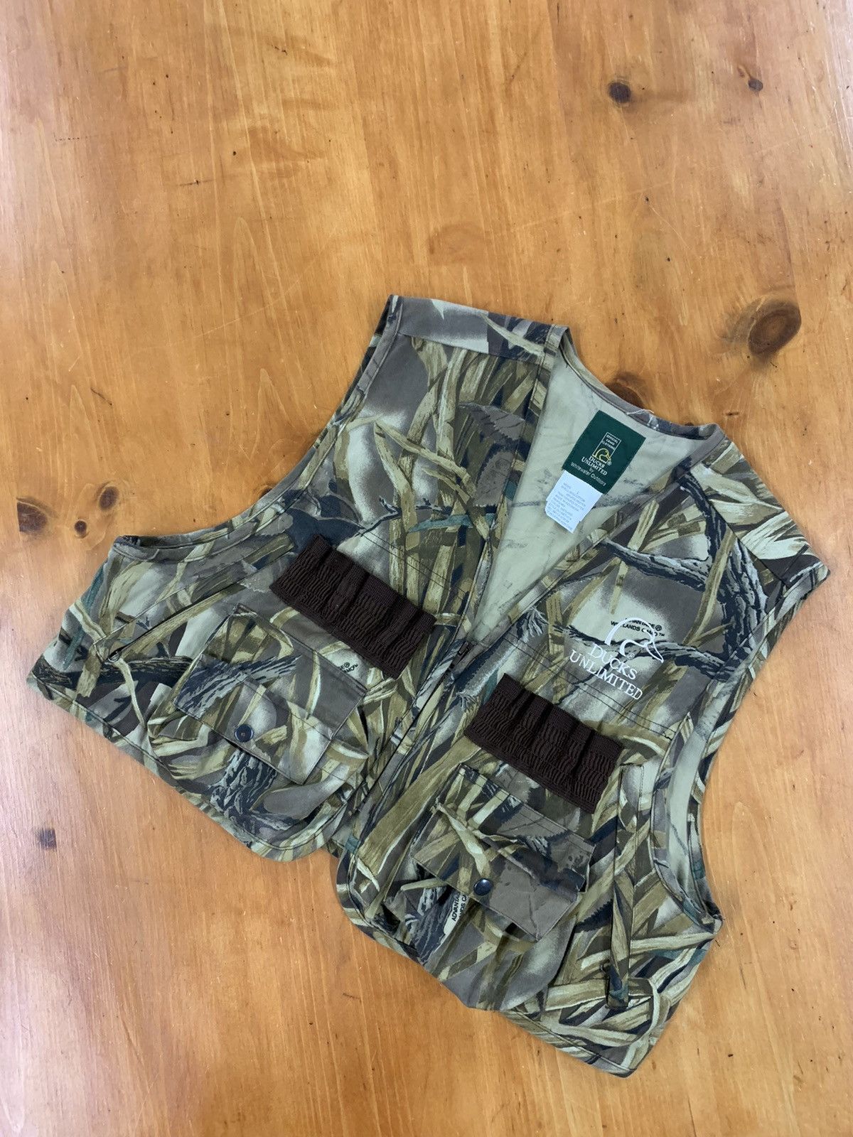 Vintage Vintage 1990s Ducks Unlimited Camo Vest Grailed