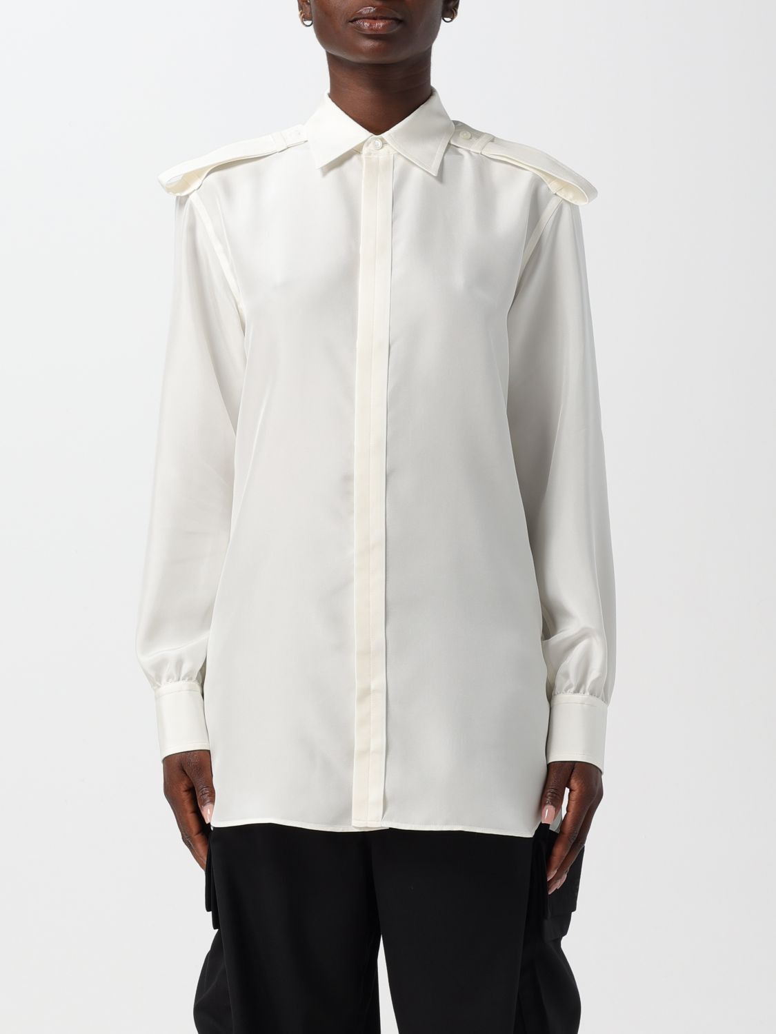 image of Burberry Shirt Woman White, Women's (Size XL)