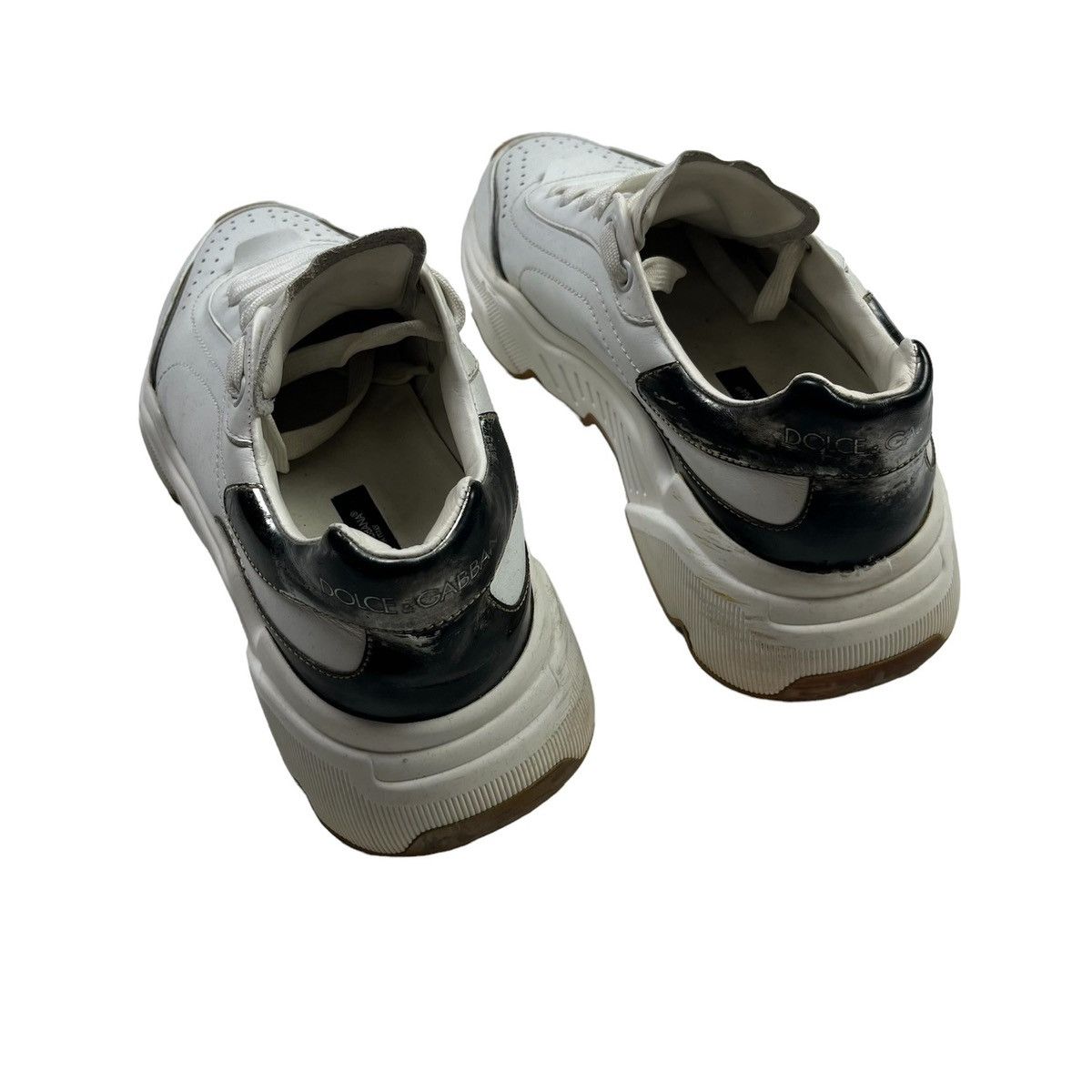 Dolce & Gabbana Dolce & Gabbana Leather Luxury Sneakers Made in Italy White Size US 5 / IT 35 - 4 Thumbnail