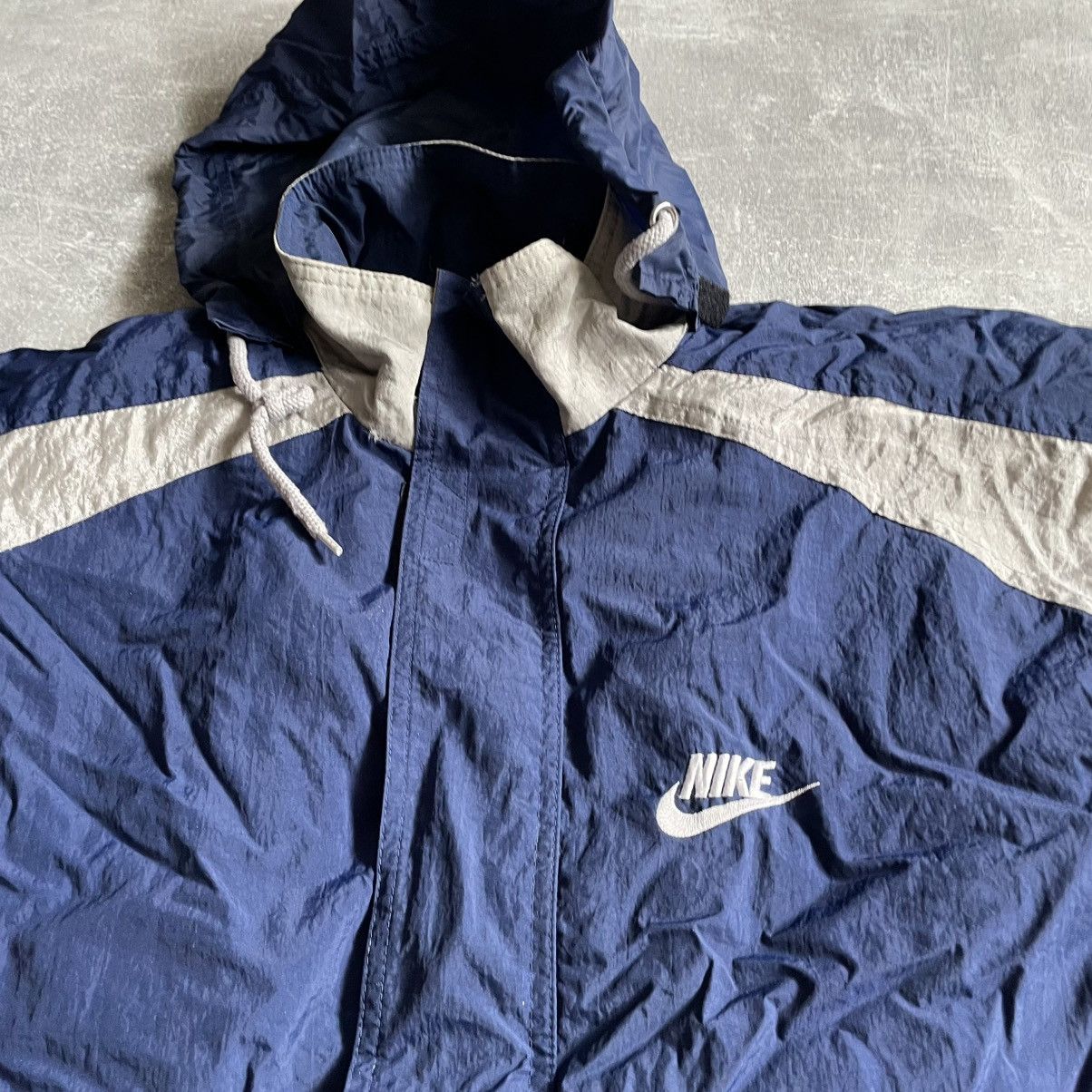 Nike Nike jacket anorak vintage 90s swoosh coat bomber premier Size US L / EU 52-54 / 3 - 2 Thumbnail