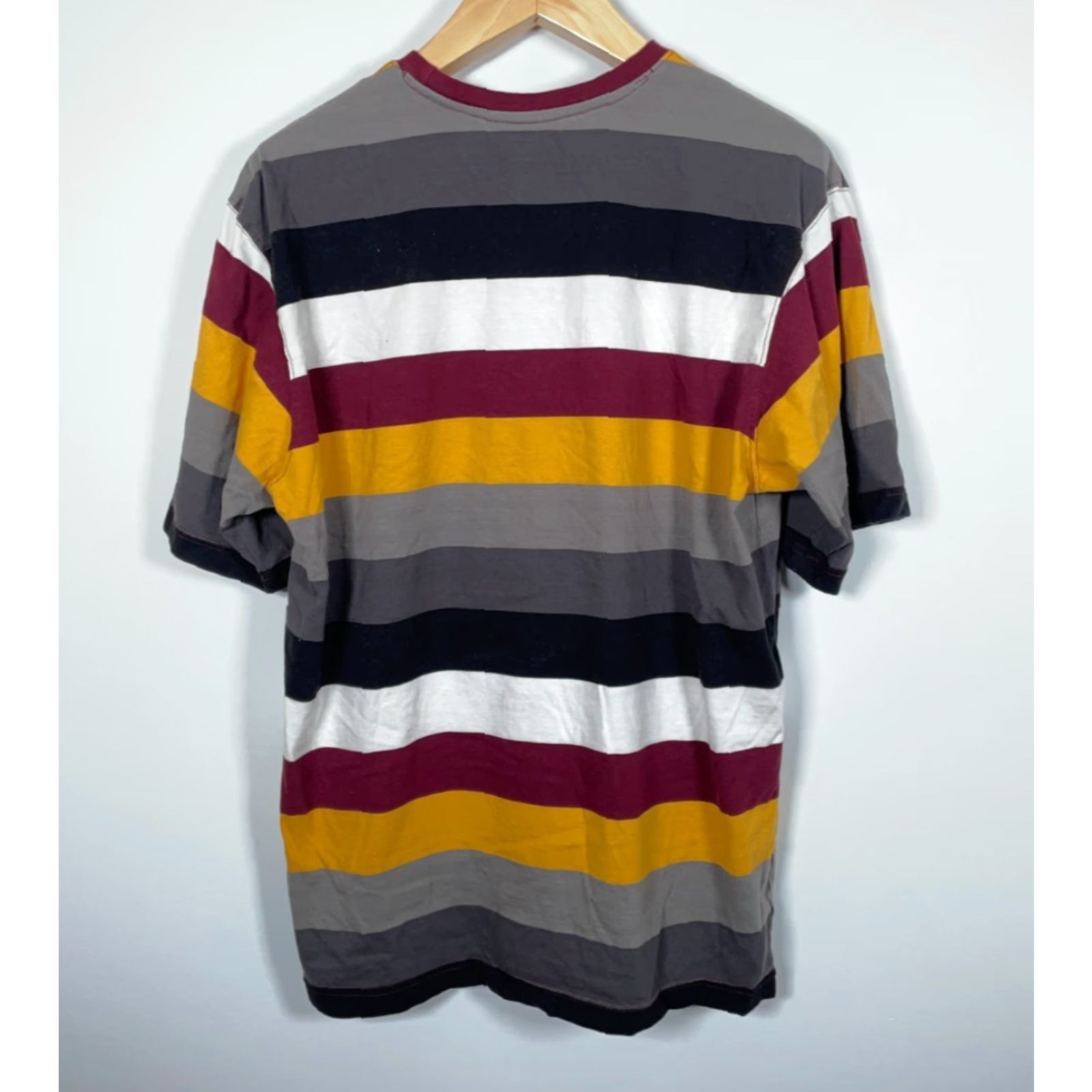 Etro FALLS CREEK Y2K Striped T-Shirt Adult XL Gray Black Yellow Retro Punk Mens Size US XL / EU 56 / 4 - 2 Thumbnail