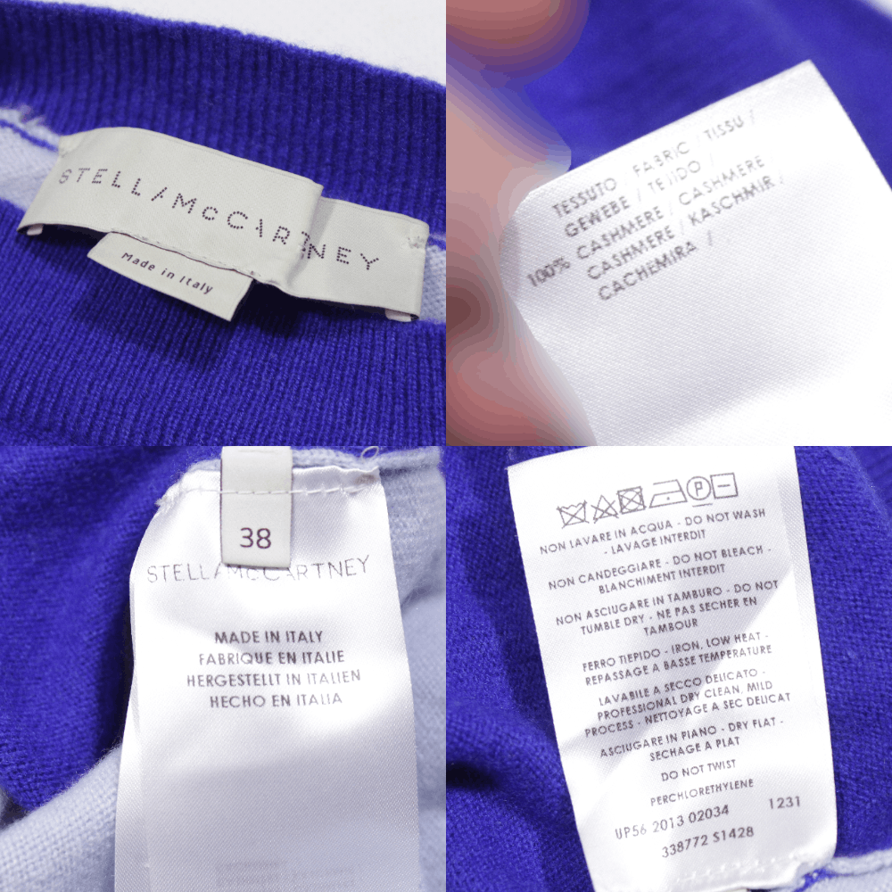Stella McCartney 2013 Color Blocks Cashmere Baggy Knit Size XS / US 0-2 / IT 36-38 - 9 Thumbnail