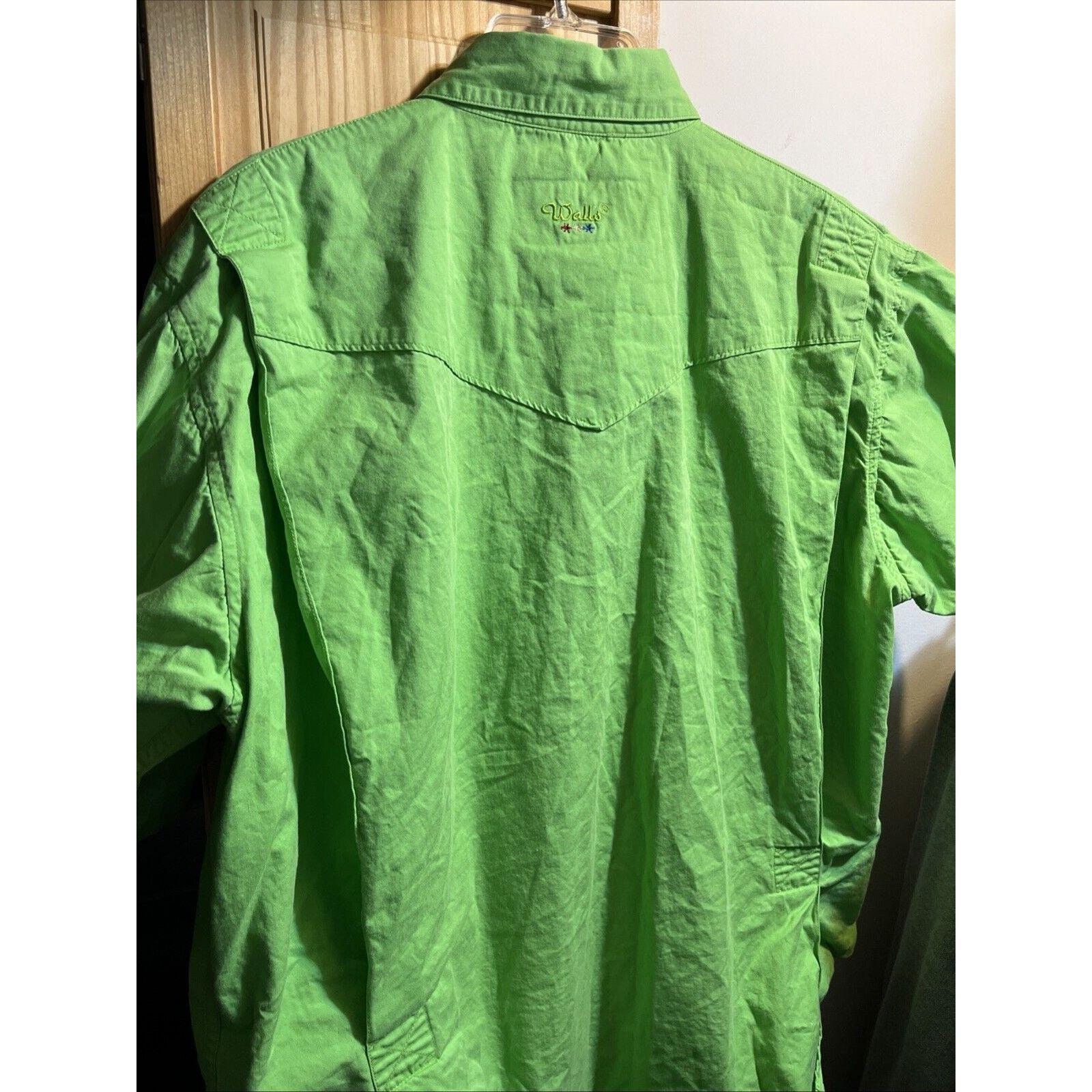 Walls Walls Vintage Shirt Men’s L Green Short Sleeve Pockets Ranch Size US L / EU 52-54 / 3 - 10 Thumbnail