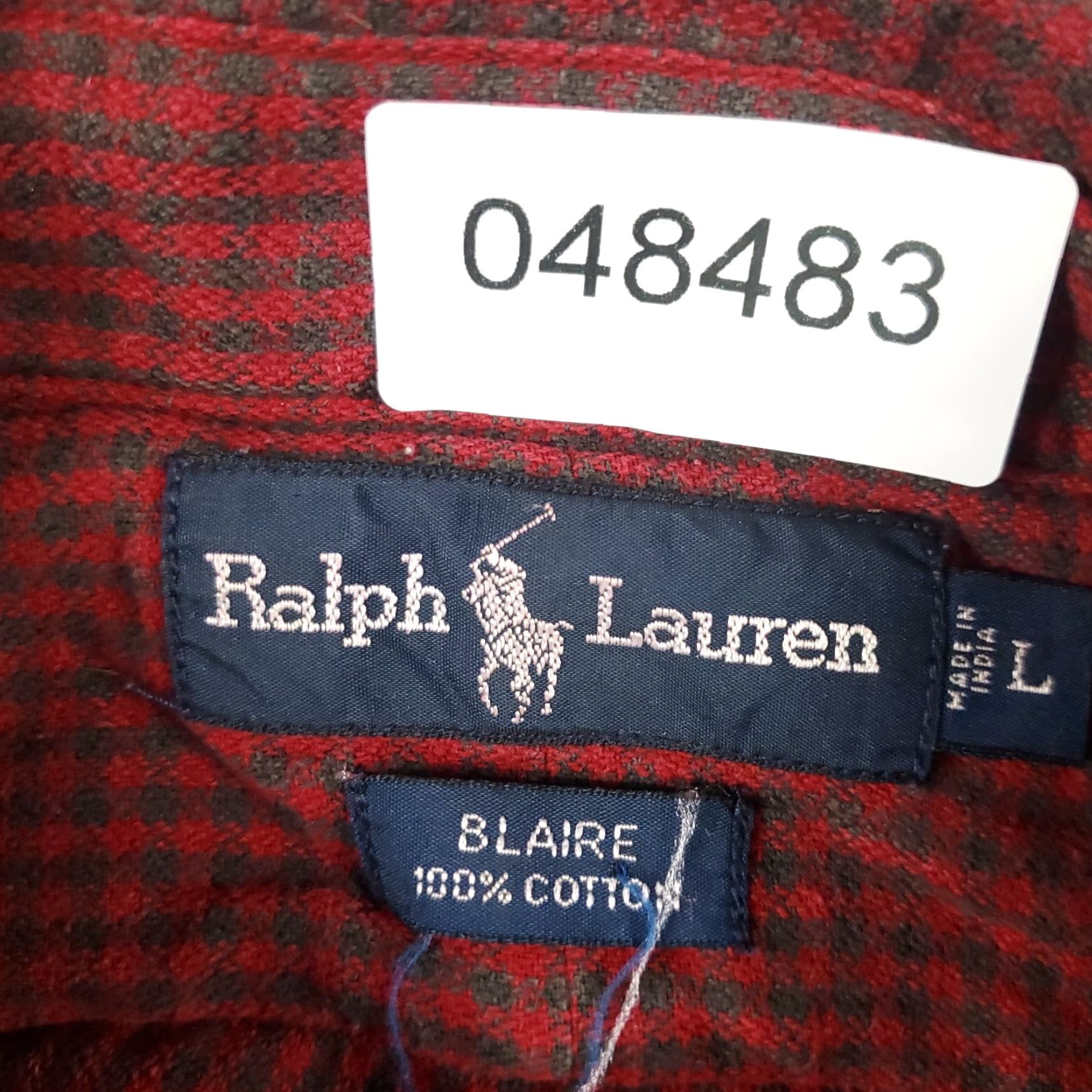 Ralph Lauren VINTAGE Ralph Lauren Shirt Mens Large Red Check Casual Button Up Long Sleeve Mens Size US L / EU 52-54 / 3 - 7 Thumbnail