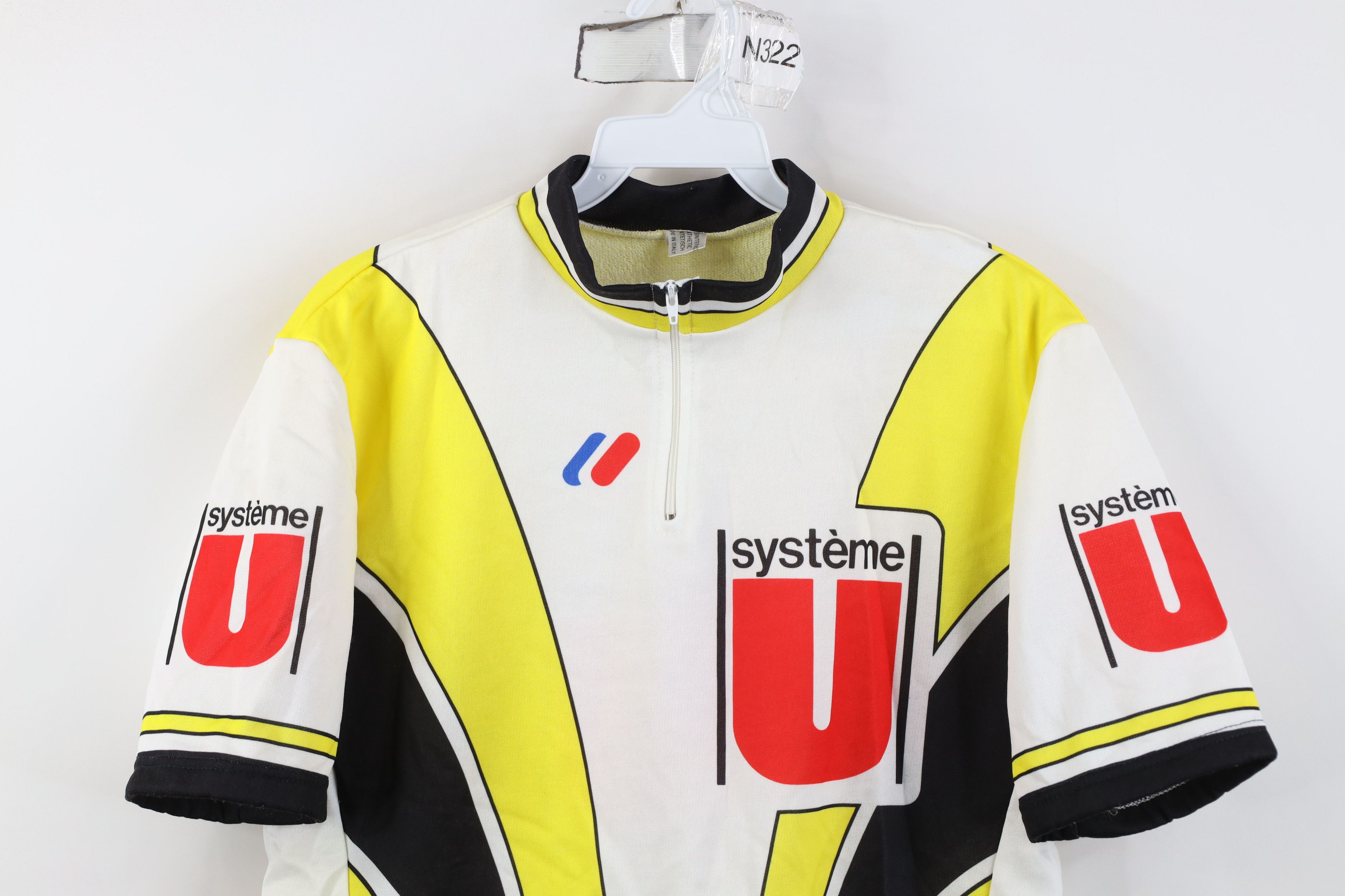 Vintage Vintage 80s 90s Systeme U Italy Team Cycling Bicycle Jersey Size US M / EU 48-50 / 2 - 2 Thumbnail