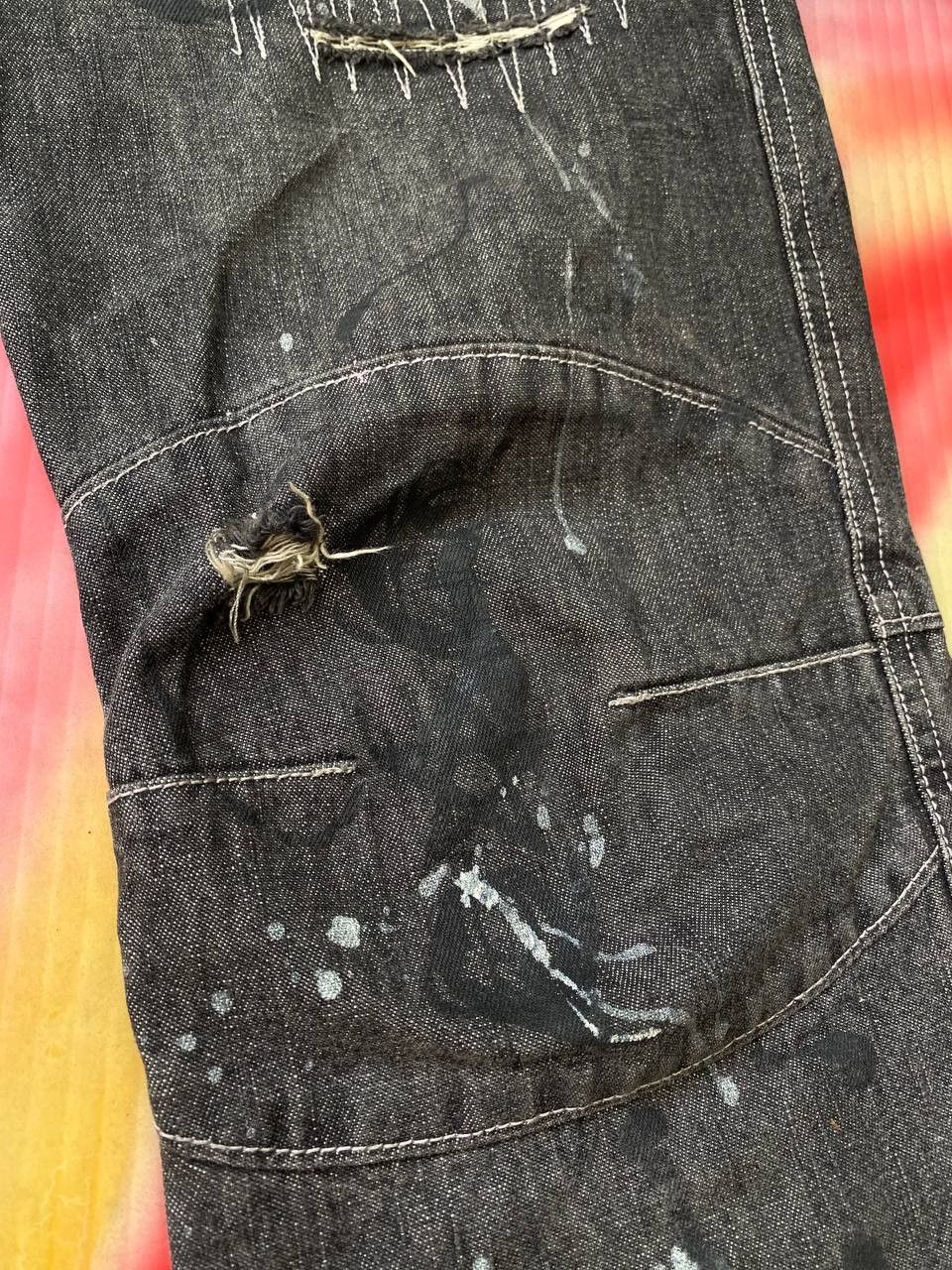 If Six Was Nine × Japanese Brand The Anarchy Algonquins Distressed Demin Jeans Lgb Style Size US 31 - 7 Thumbnail