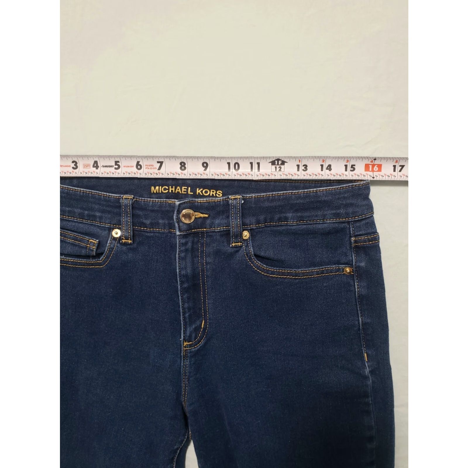 Michael Kors Michael Kors Dillon Relaxed Jeans Womens Size 6 Blue 31×29 Stretch Denim 5-Pocket Design Sheer? Size 28" / US 6 / IT 42 - 4 Thumbnail