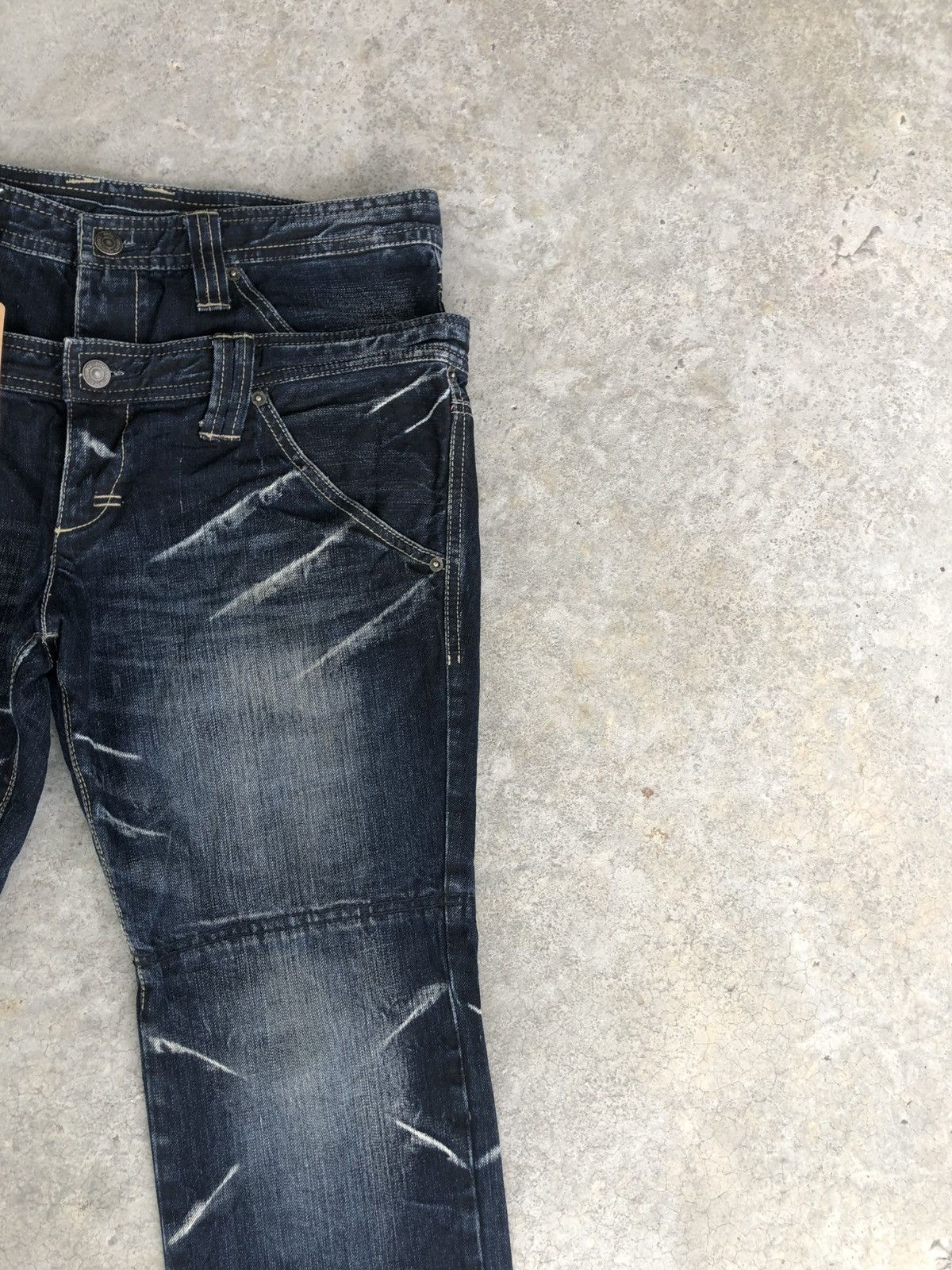 PPFM Japanese PPFM Double Waist Distressed Denim Size US 34 / EU 50 - 5 Thumbnail