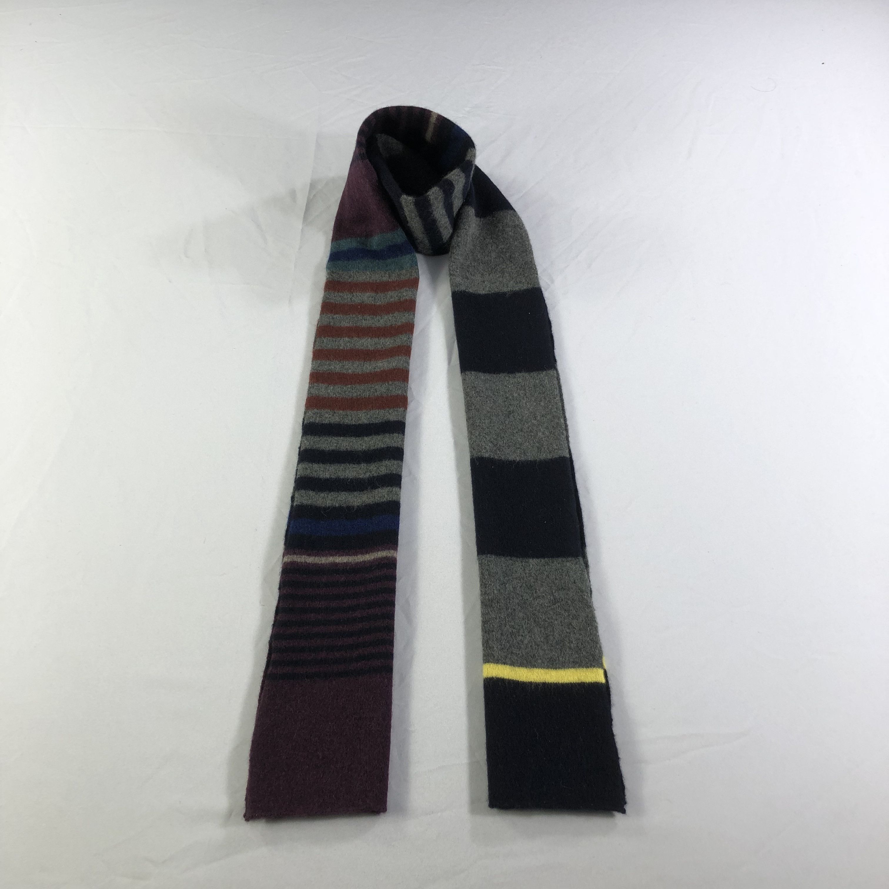 Vintage Robert Mackie Striped Wool Scarf Muffler V1441 Size ONE SIZE - 1 Thumbnail
