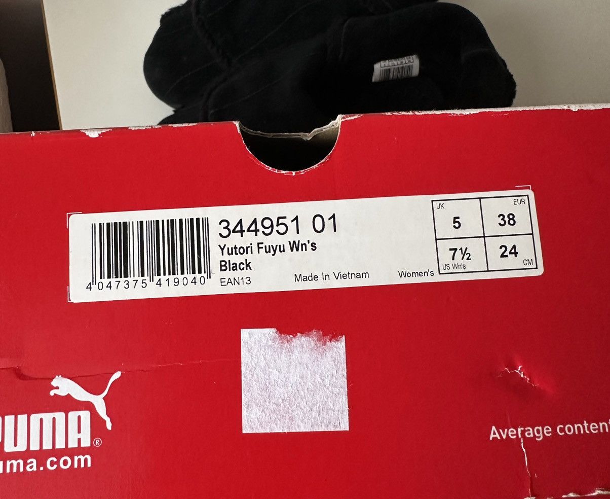 Puma Puma Yutori Fuyu (2007) black suede sneakers archive japan Size US 8 / IT 38 - 10 Thumbnail
