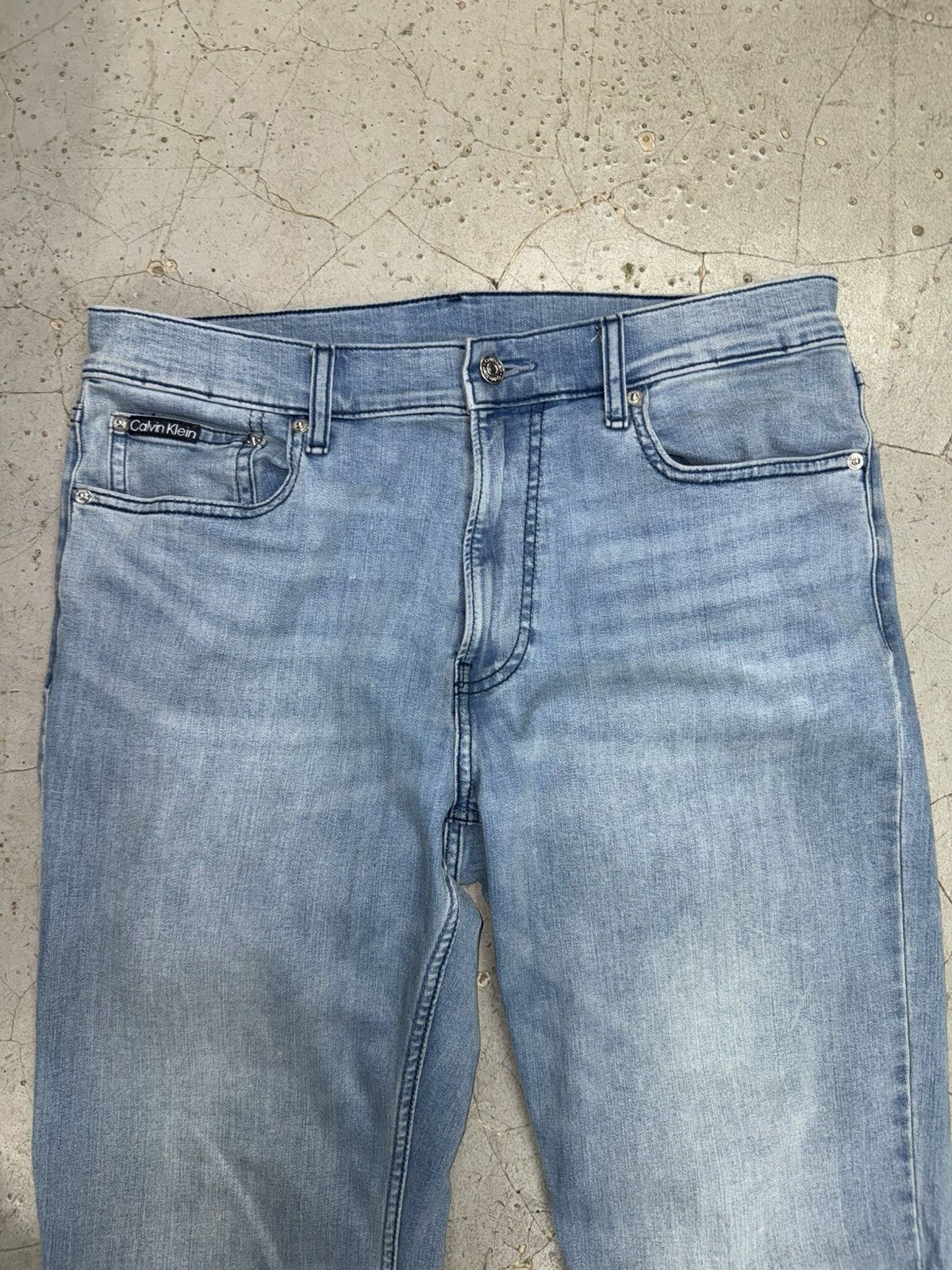 Calvin Klein Calvin Klien Straight Blue Jeans Size US 34 / EU 50 - 4 Thumbnail