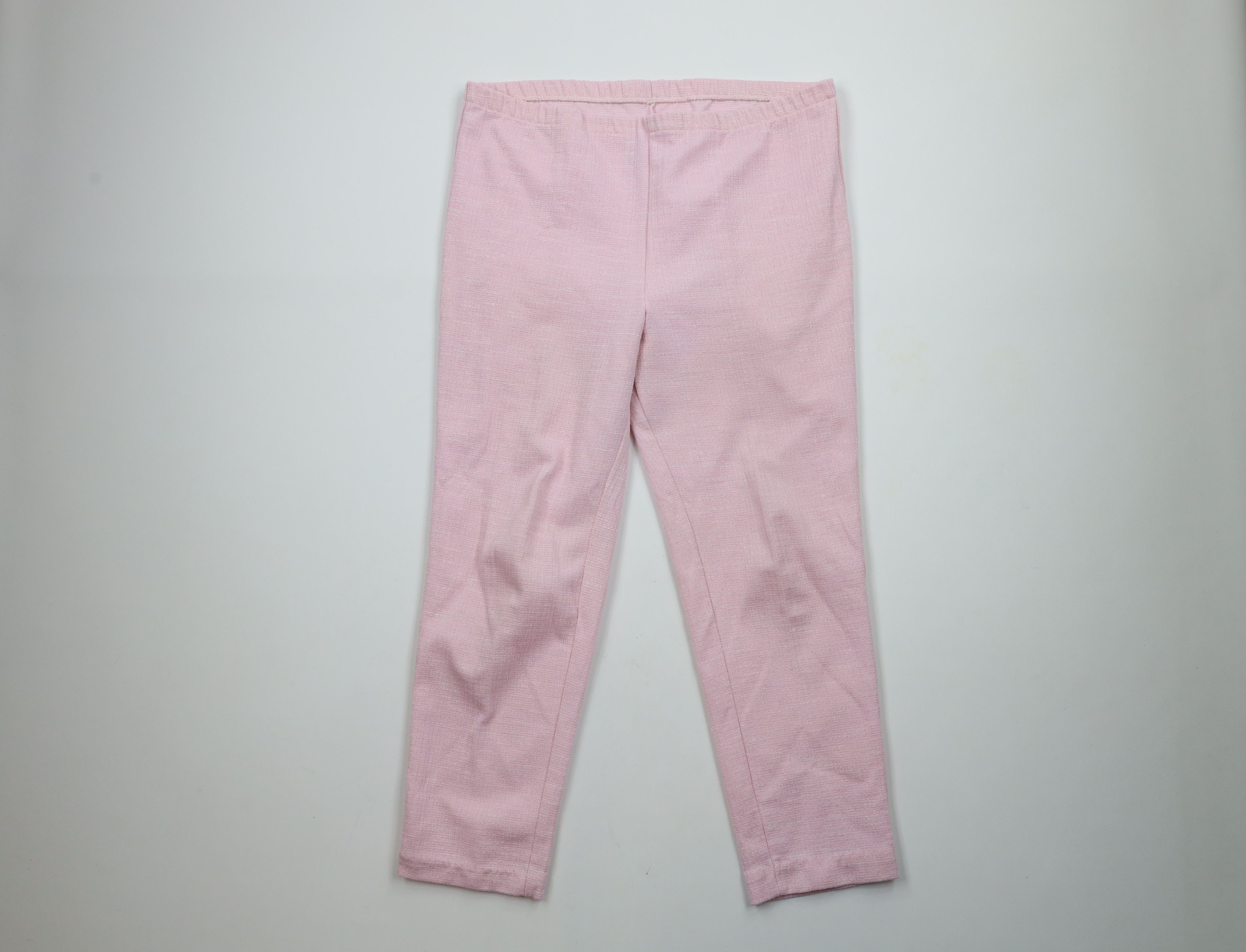 Vintage Vintage 70s Streetwear Silk Blend Knit Tapered Leg Pants USA Size 38" / US 16 / IT 52 - 1 Thumbnail
