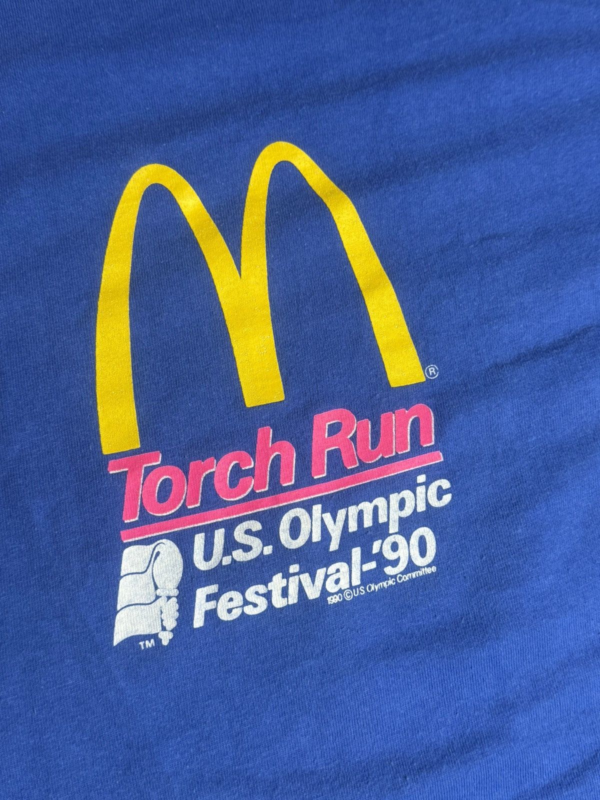 Vintage VINTAGE 1990 Olympics McDonalds Tee “Blue” [ L ] PREOWNED Size US L / EU 52-54 / 3 - 6 Thumbnail
