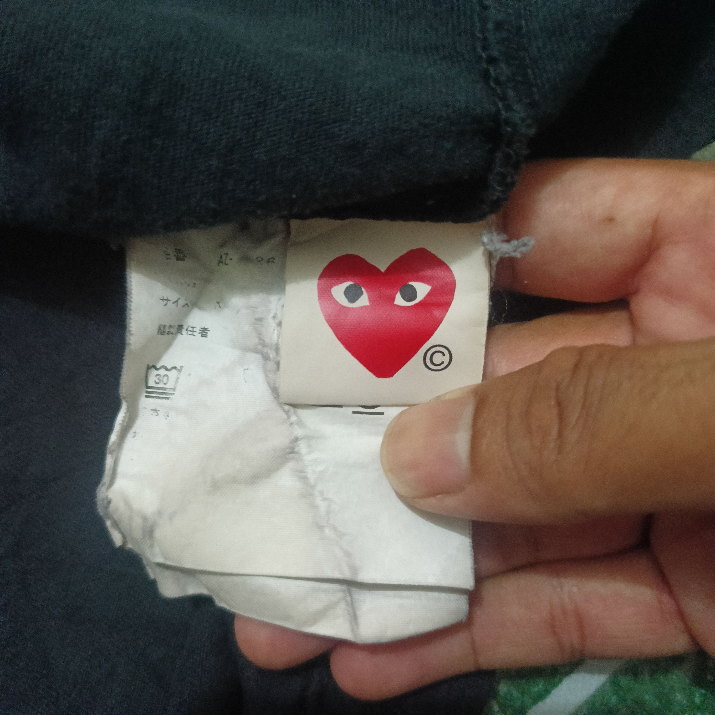 Comme des Garcons × Comme des Garcons PLAY × Japanese Brand PLAY CDG Comme des Garcons Double heart Size US M / EU 48-50 / 2 - 4 Thumbnail